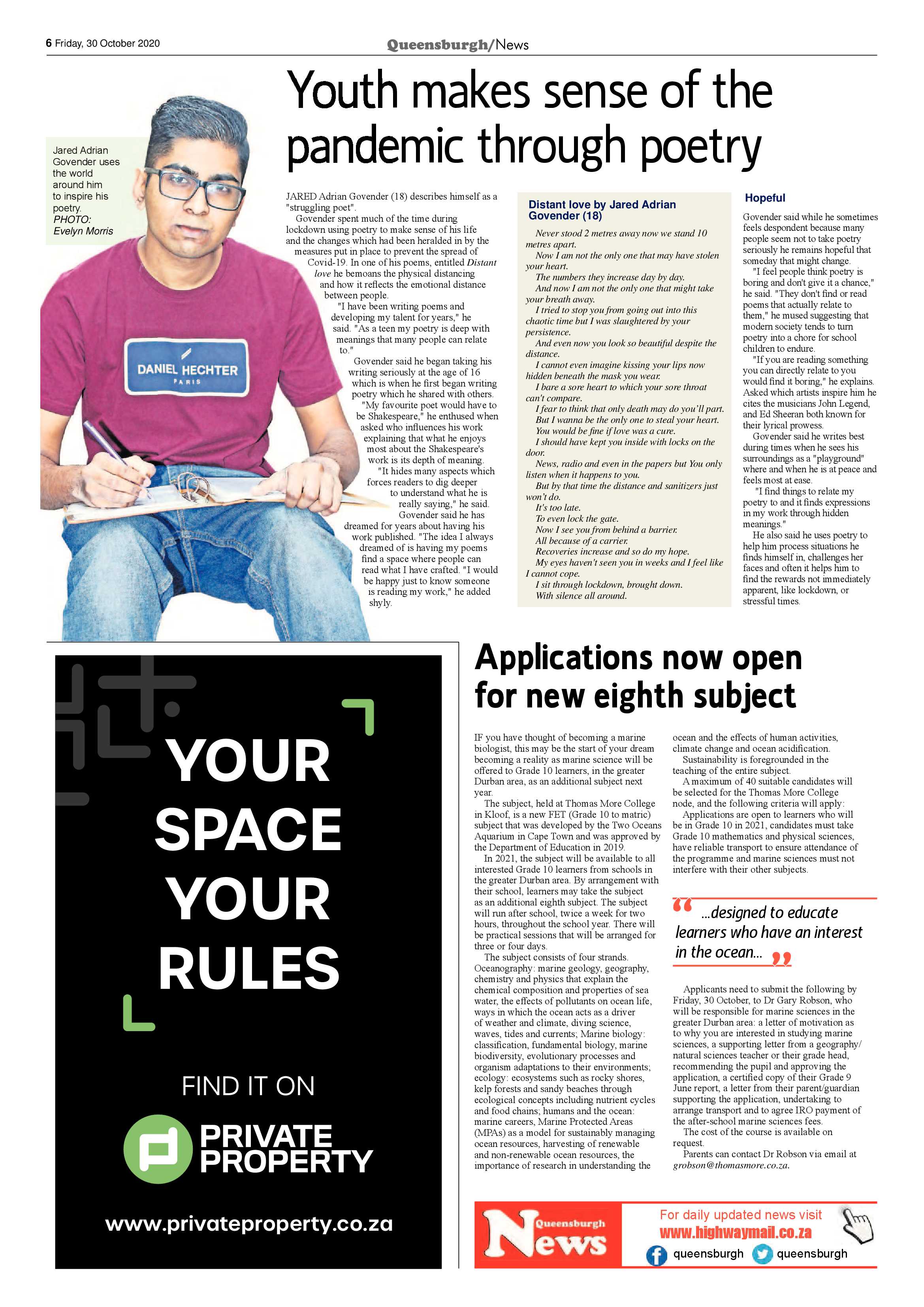 Queensburgh News 30 October 2020 page 6