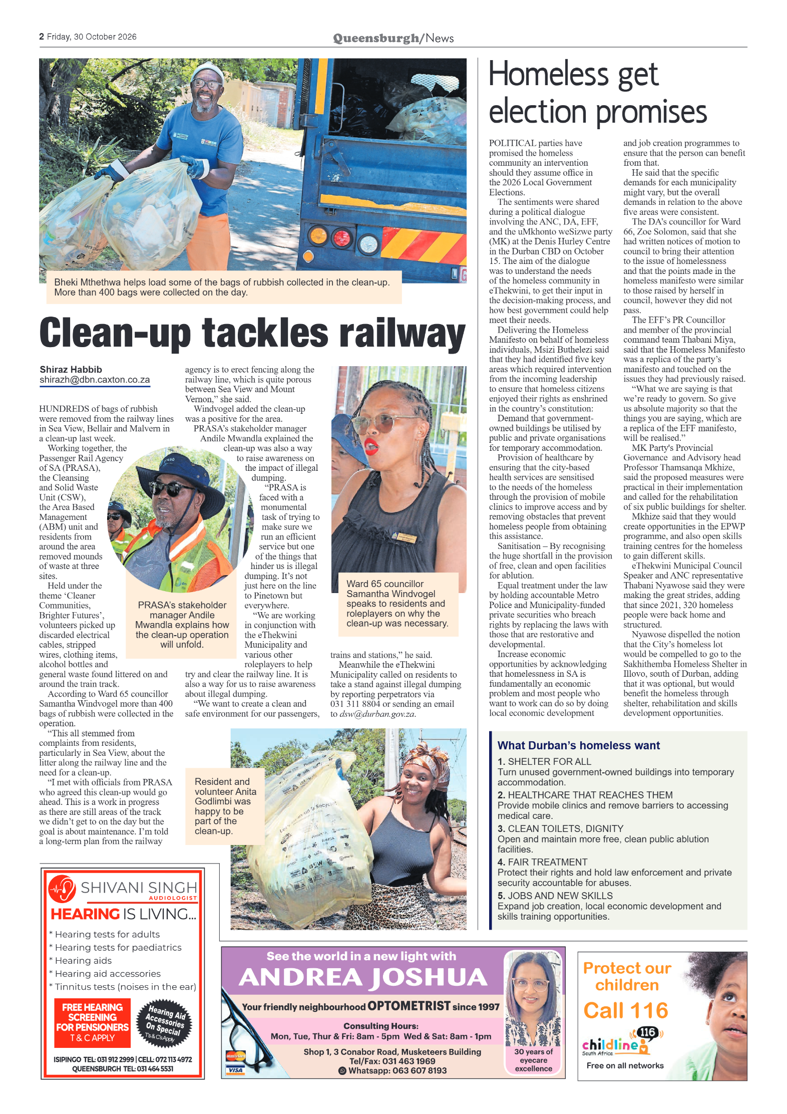 Queensburgh News 30 October 2026 page 2