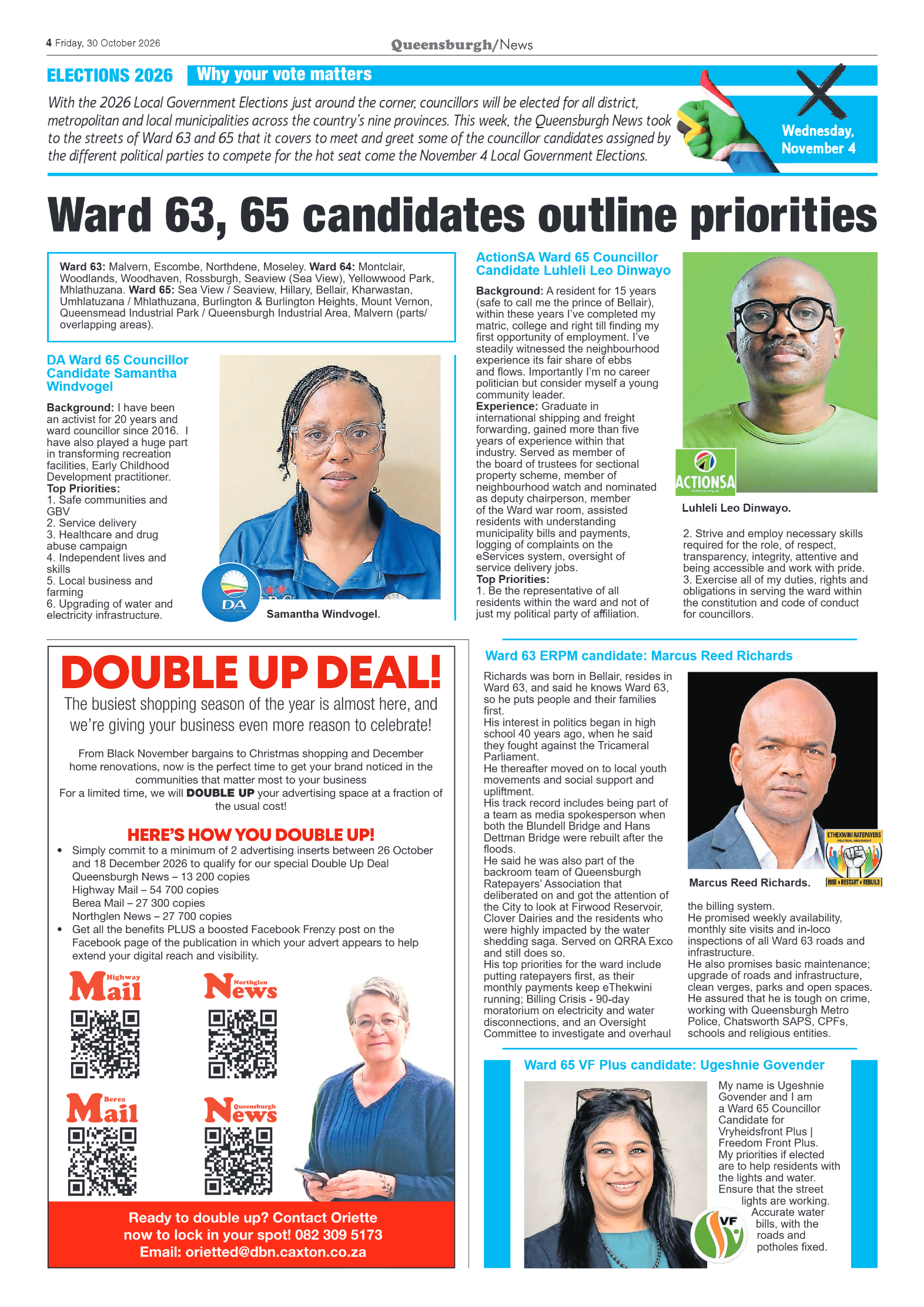 Queensburgh News 30 October 2026 page 4