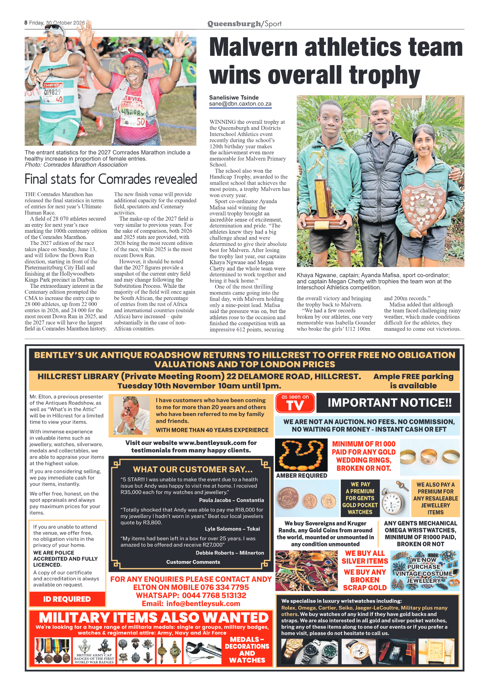 Queensburgh News 30 October 2026 page 8