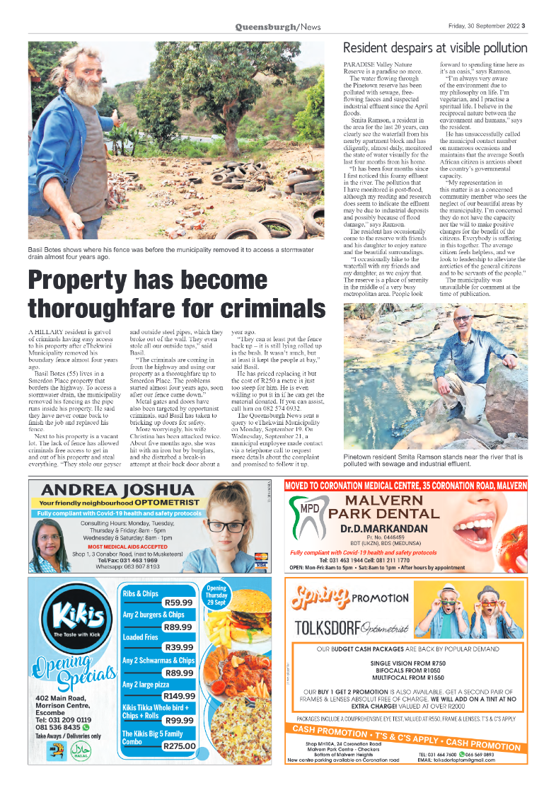 Queensburgh News 30 September 2022 page 3