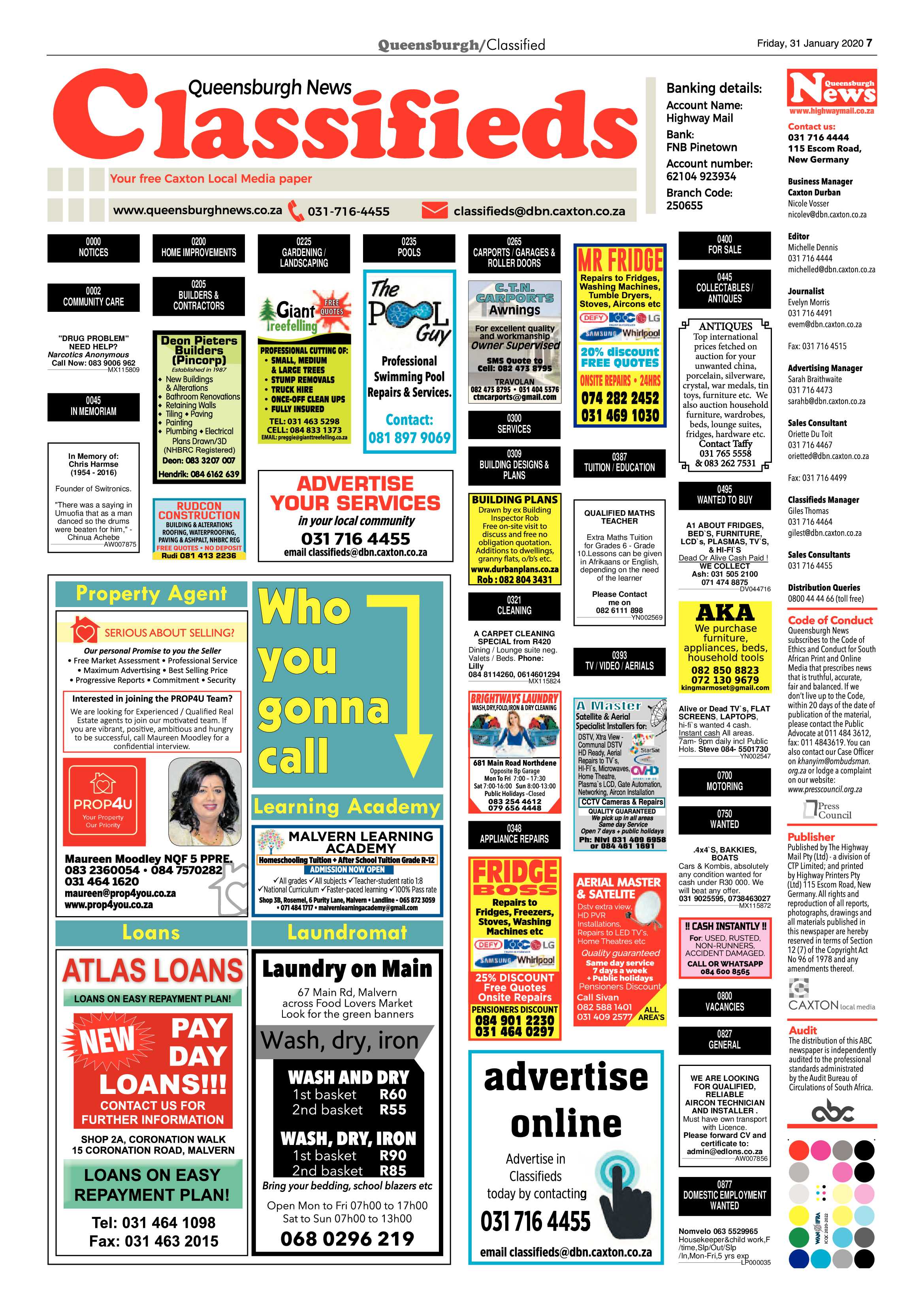 Queensburgh News 31 January 2020 page 7