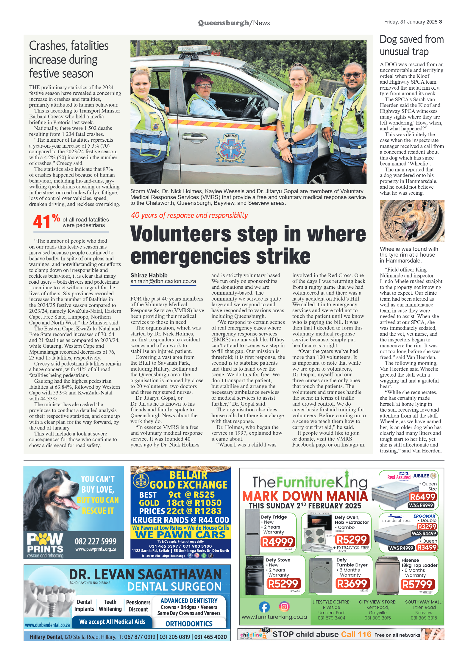 Queensburgh News 31 January 2025 page 3