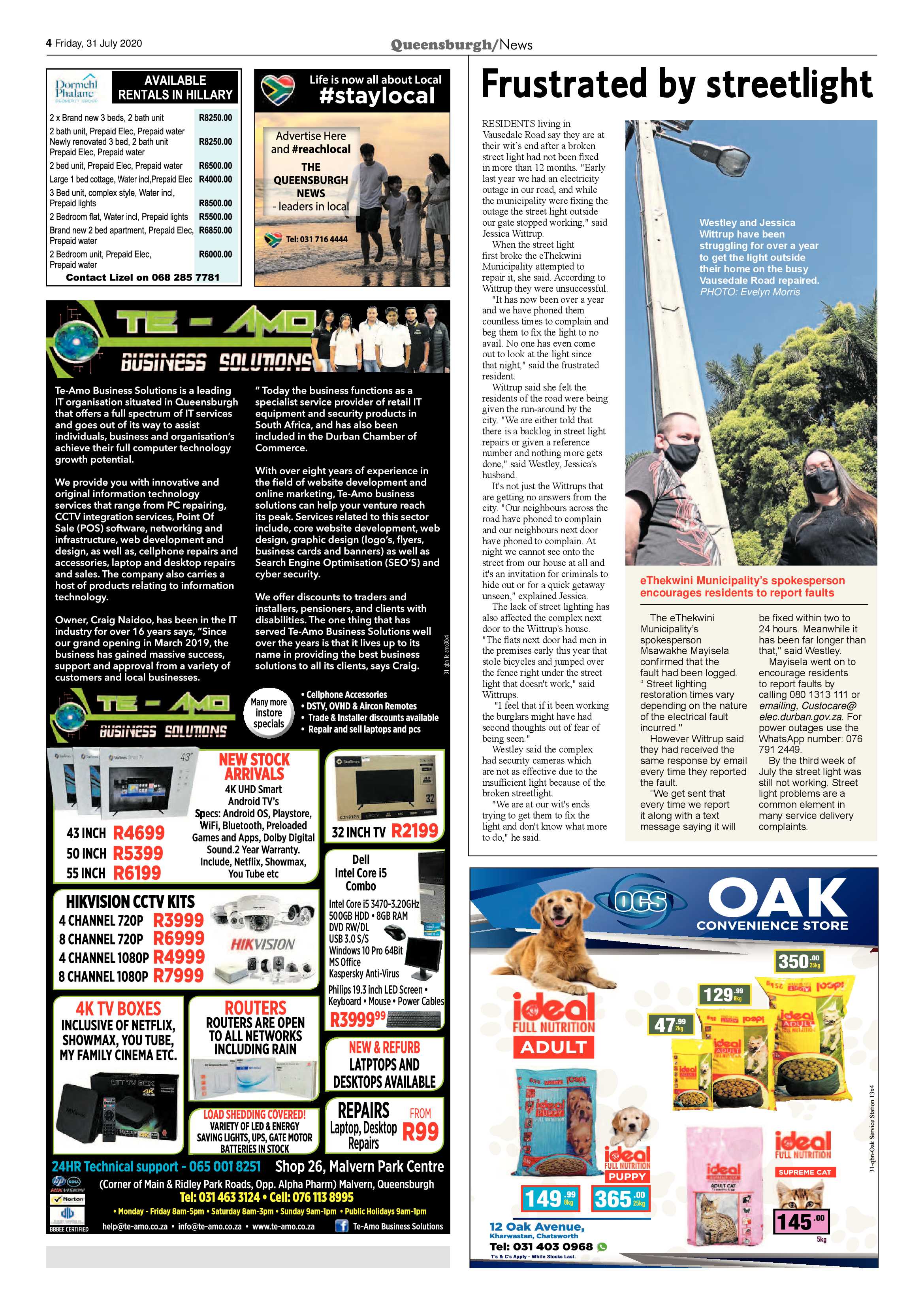 Queensburgh News 31 July 2020 page 4