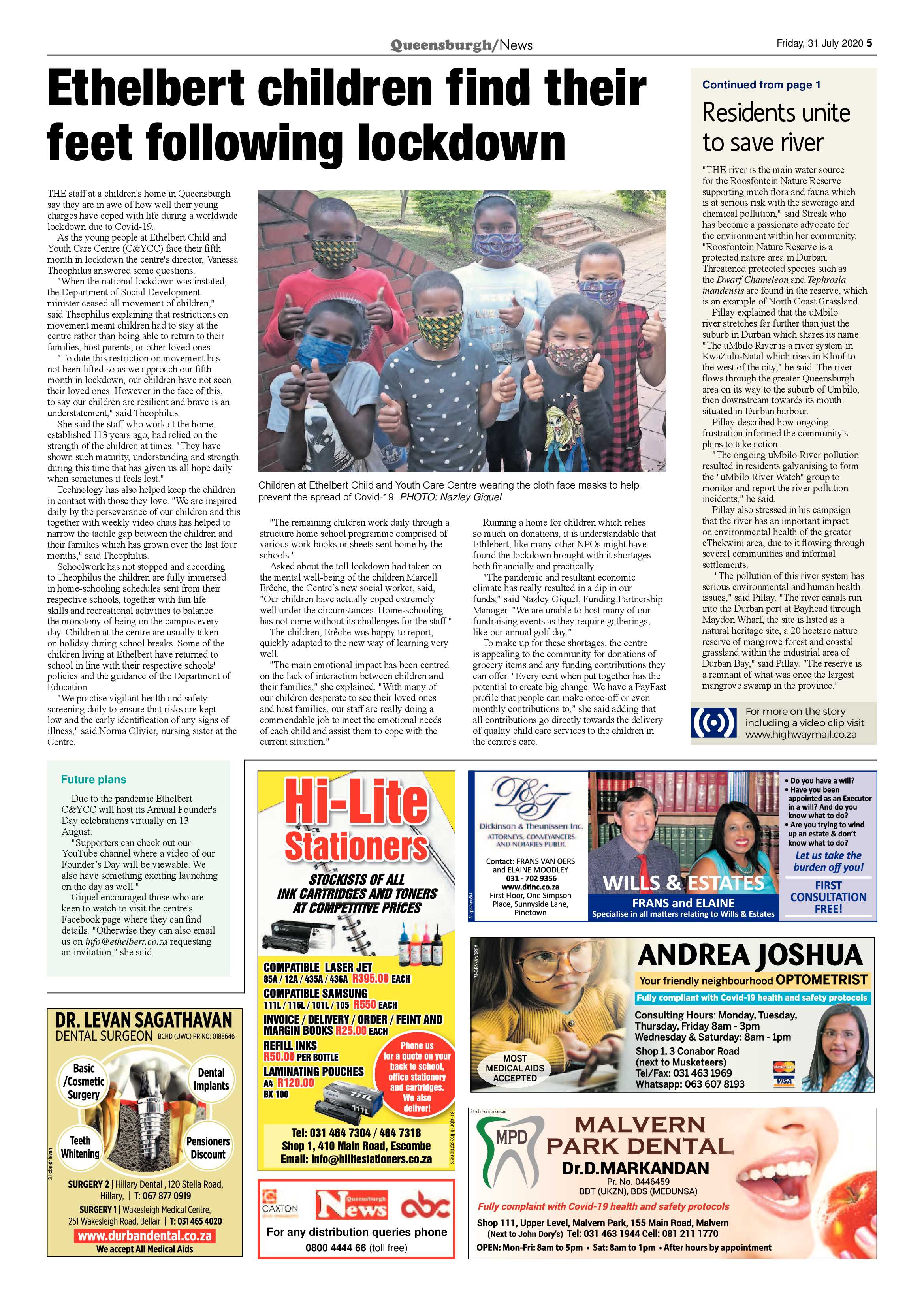 Queensburgh News 31 July 2020 page 5