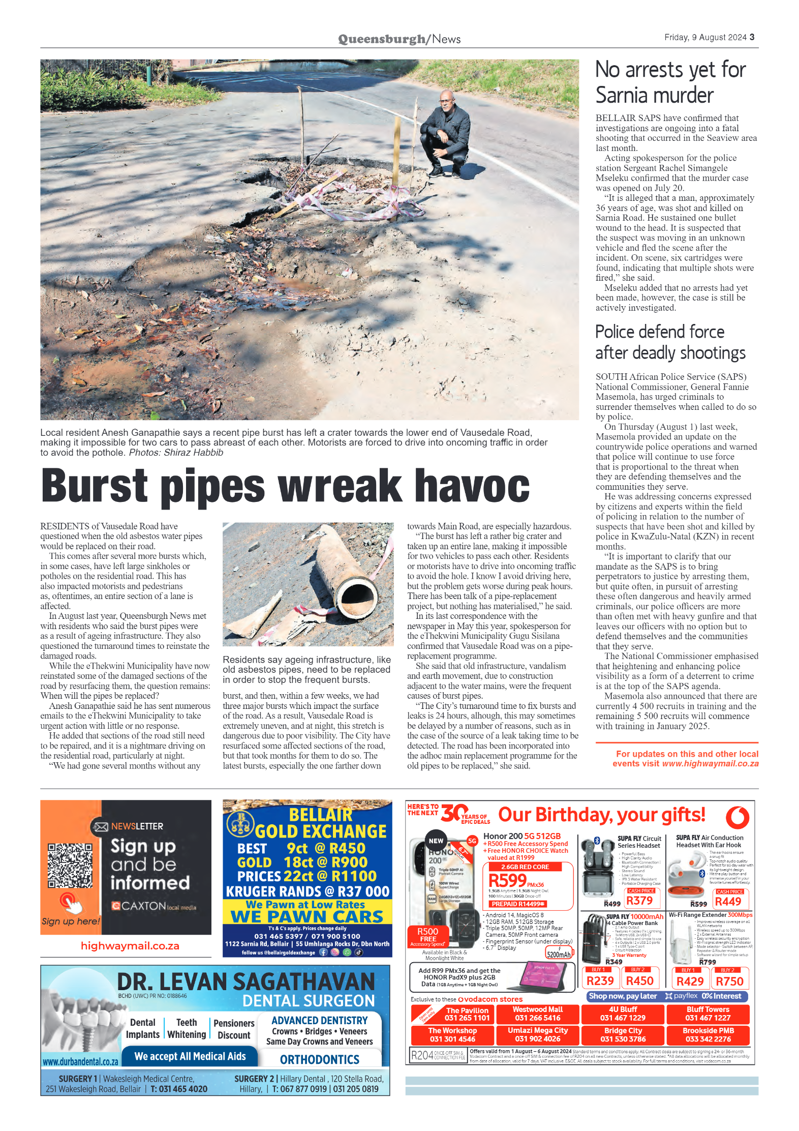 Queensburgh News 9 August 2024 page 3