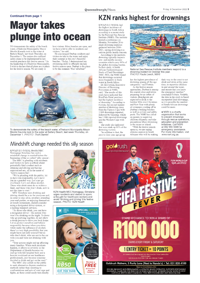 Queensburgh News 9 December 2022 page 3