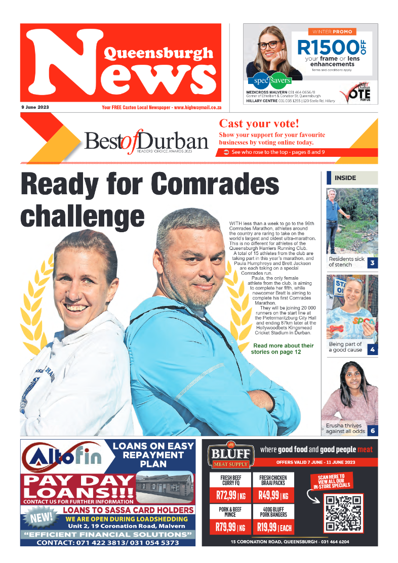 Queensburgh News 9 June 2023 page 1