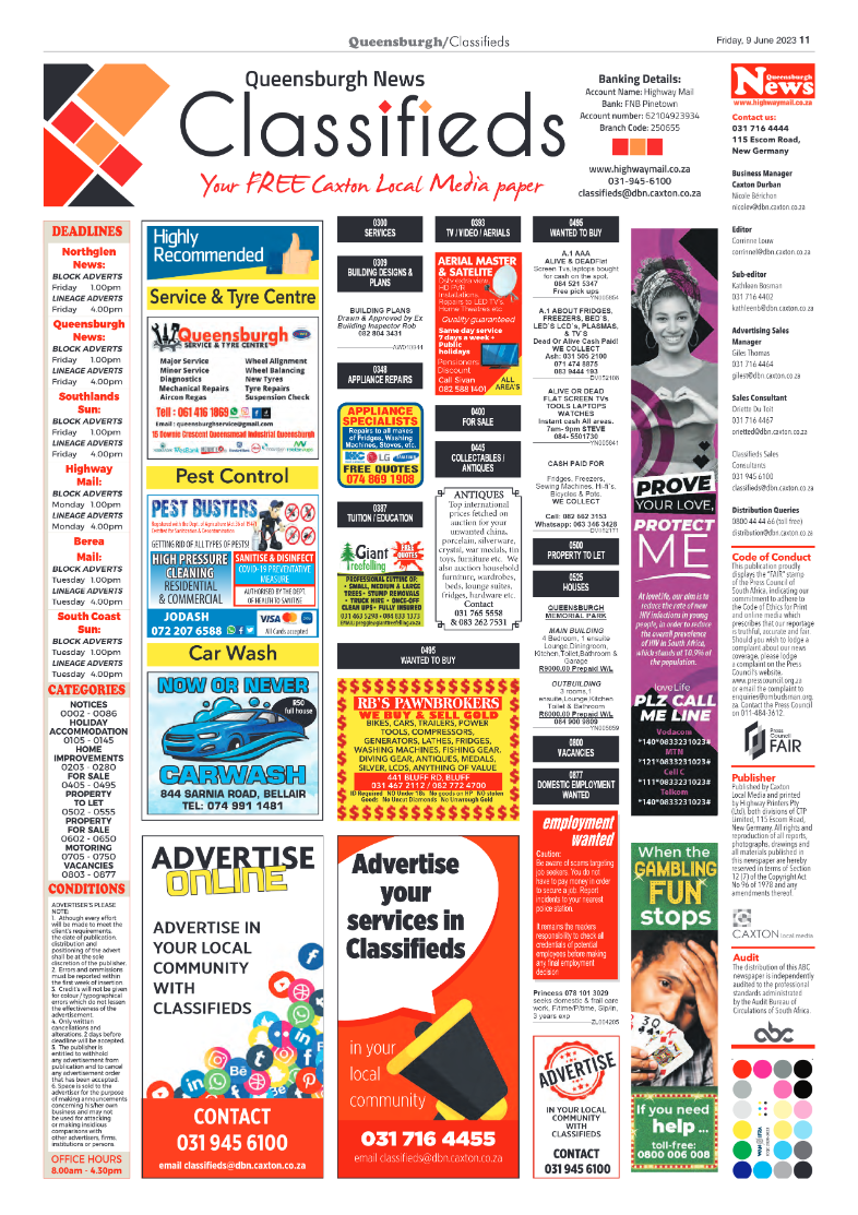 Queensburgh News 9 June 2023 page 11