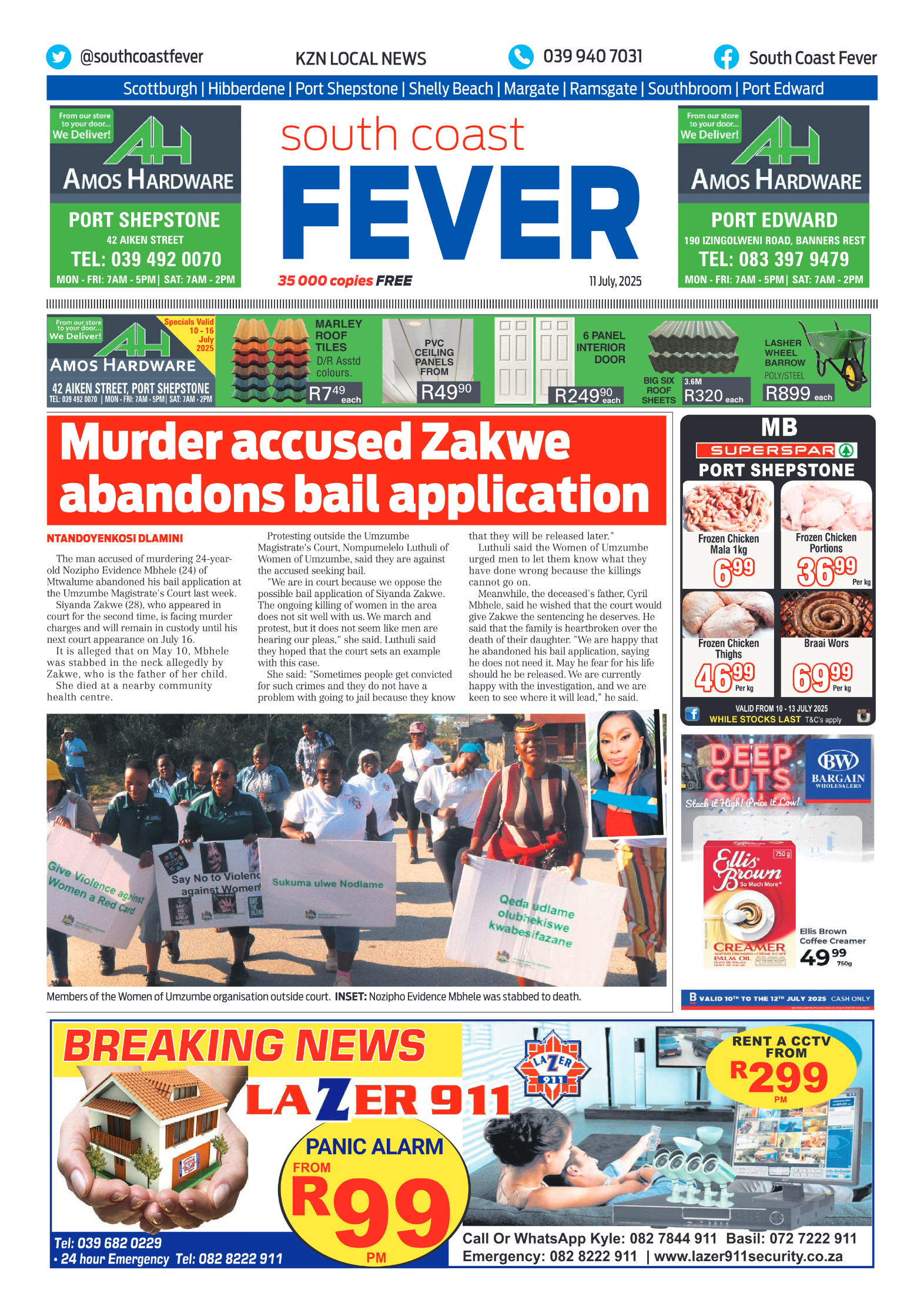 SCF 11 July page 1