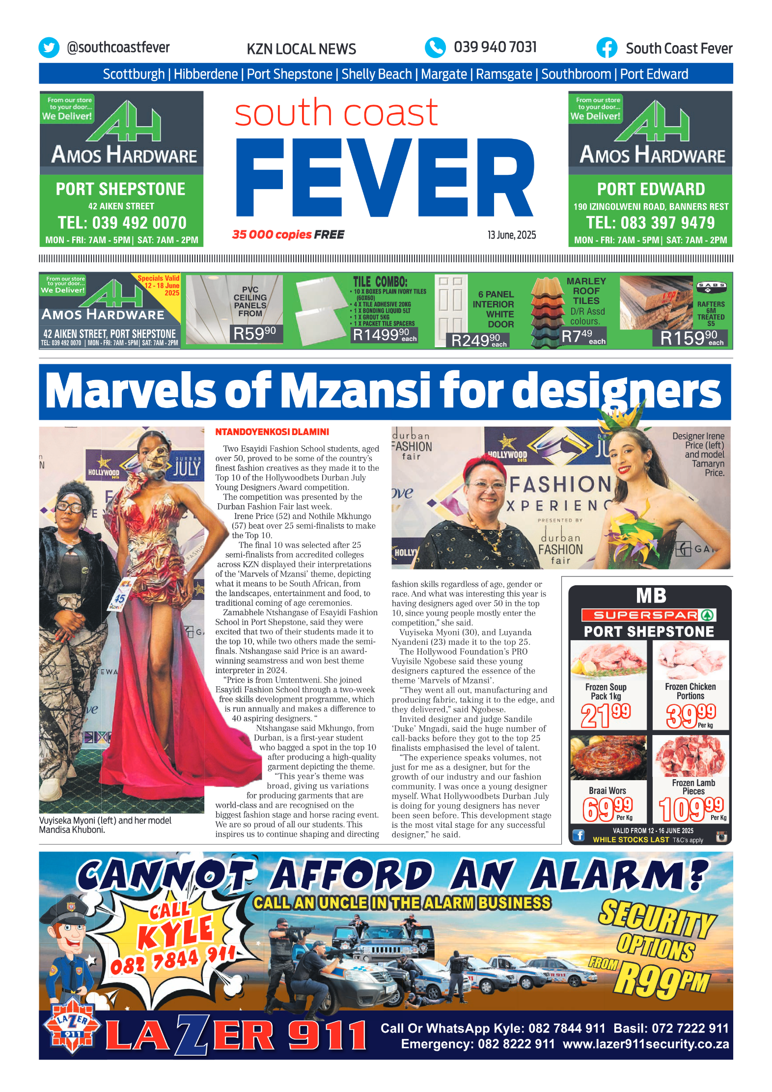 SCF 13 June page 1
