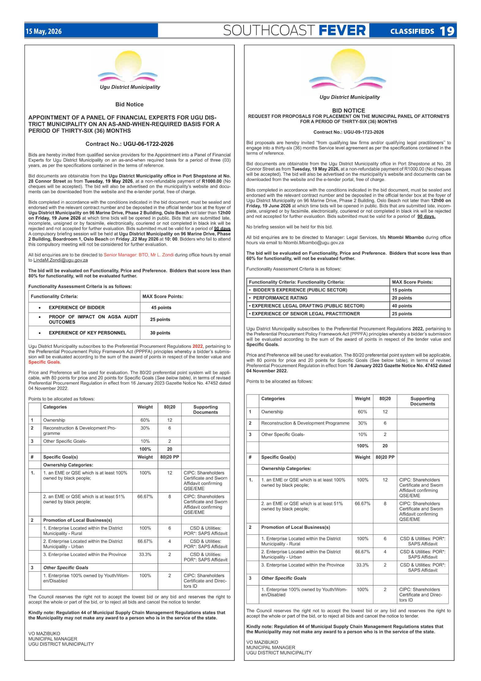 SCF 15 May page 19