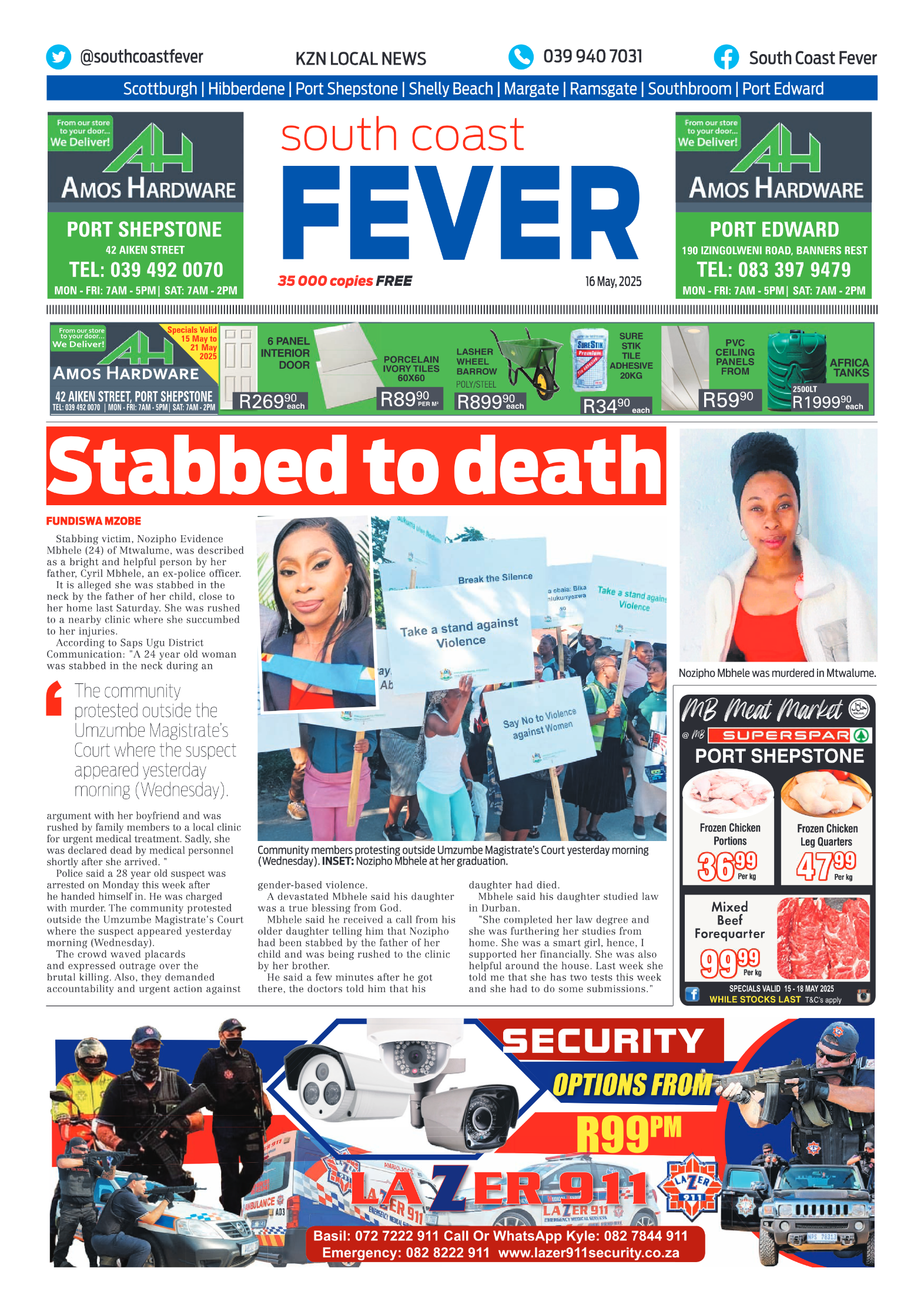 SCF 16 May page 1