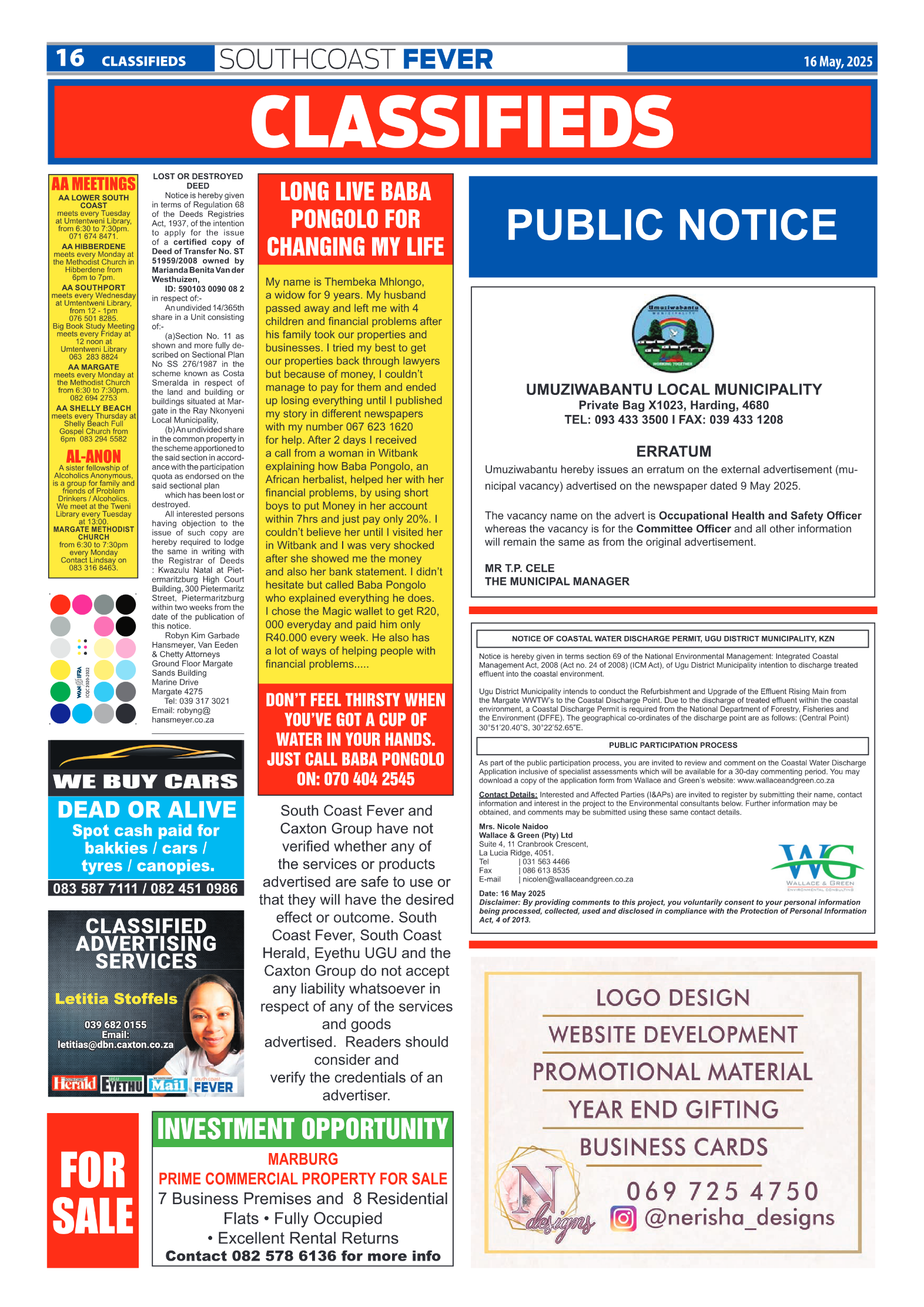 SCF 16 May page 16