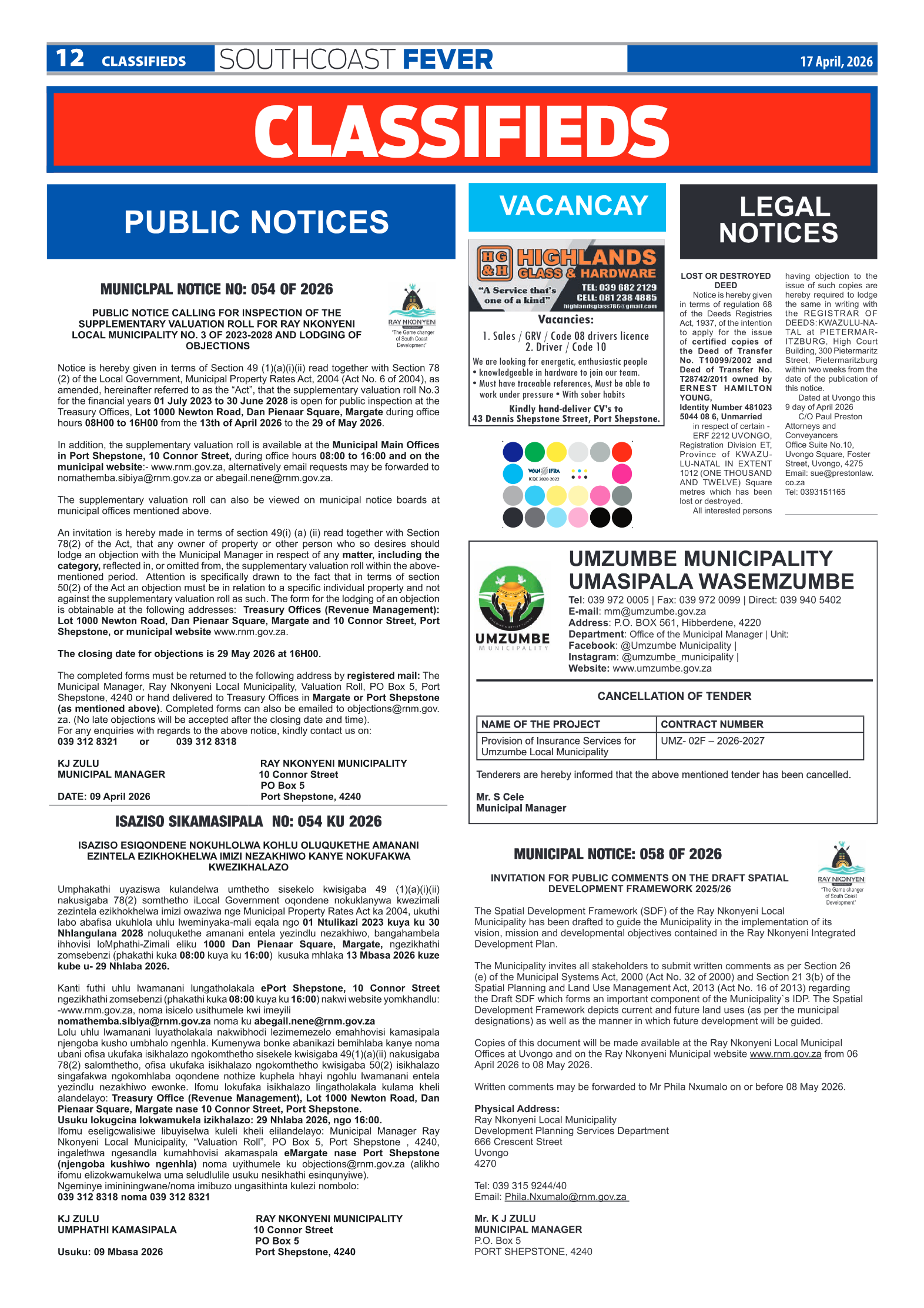 SCF 17 April page 12