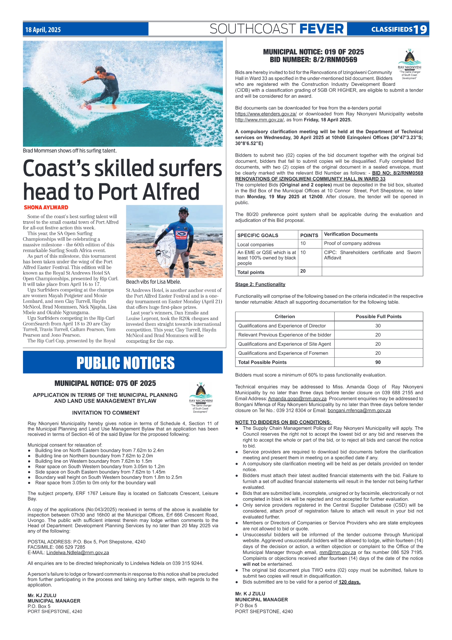SCF 18 April page 19