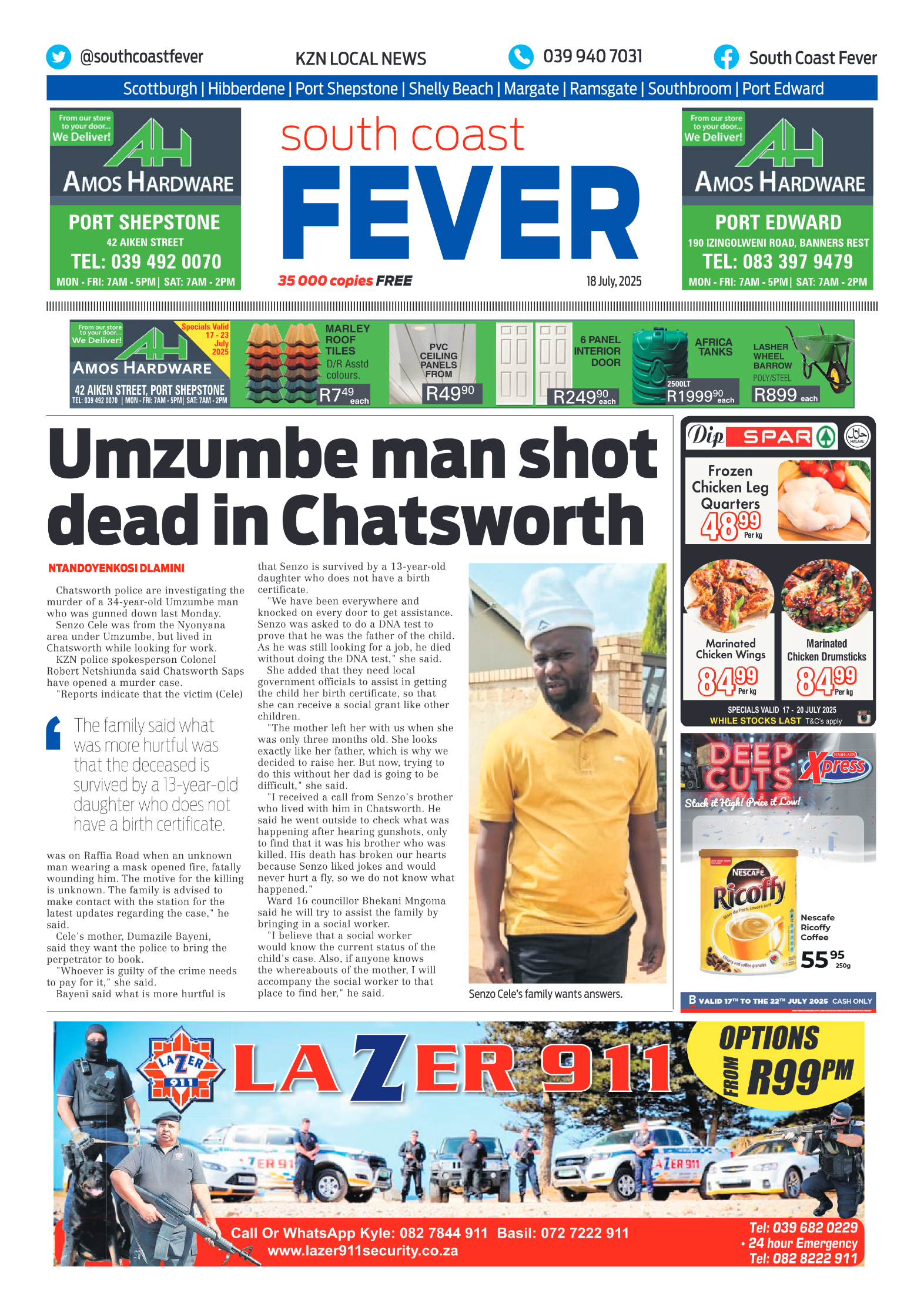SCF 18 July page 1