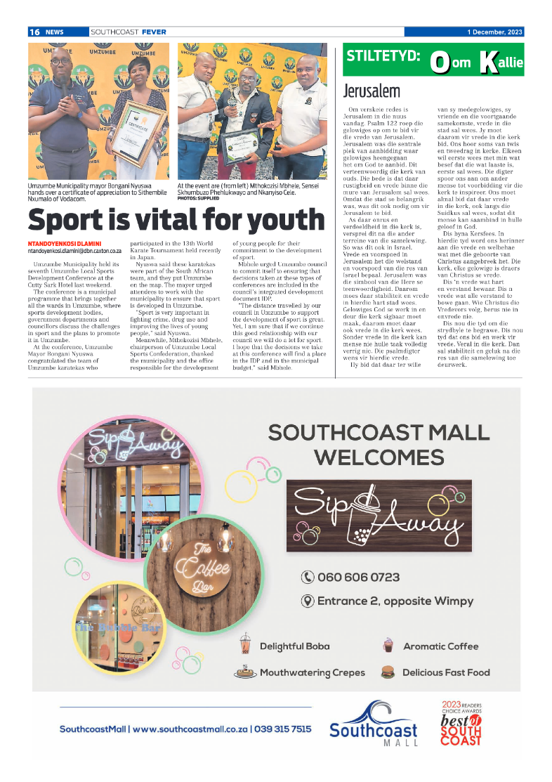 South Coast Fever 1 Dec page 16