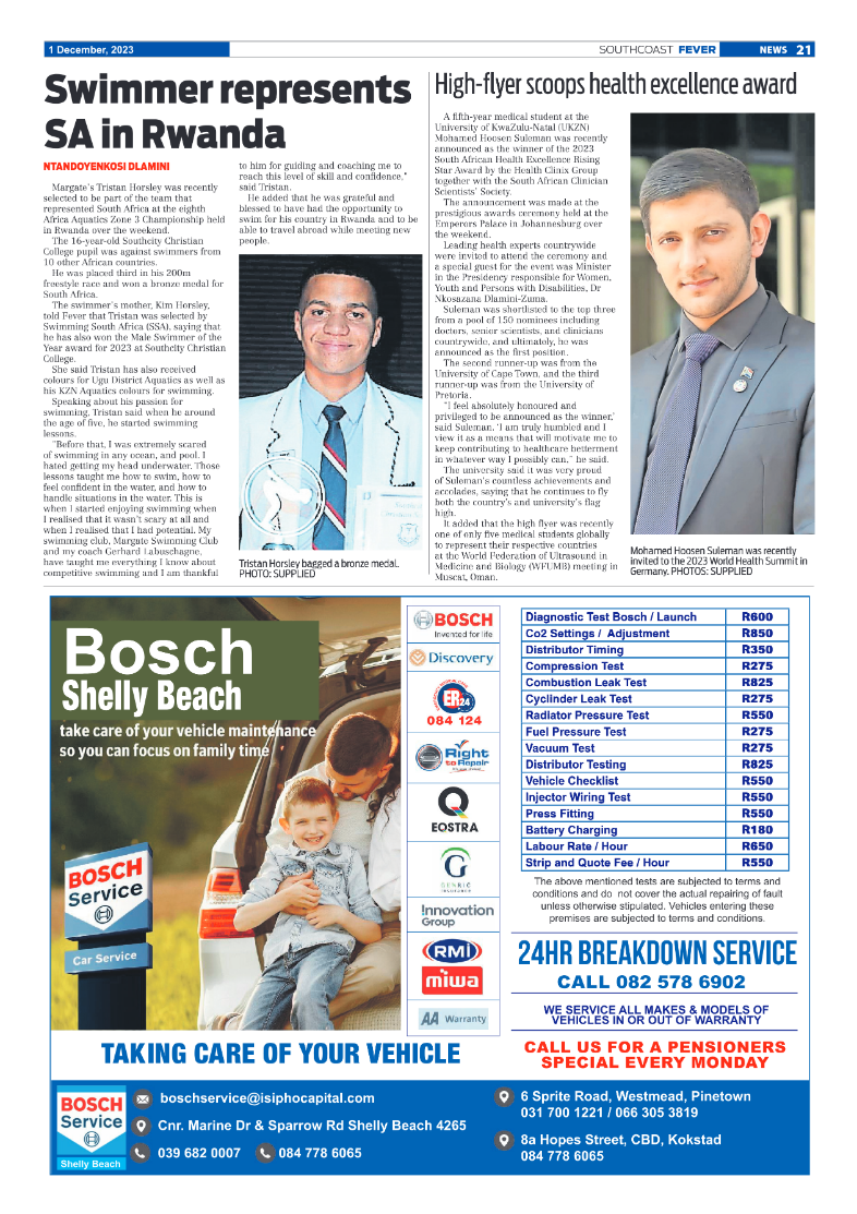 South Coast Fever 1 Dec page 21