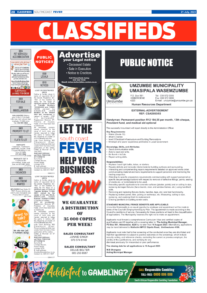SCF 21 July page 20