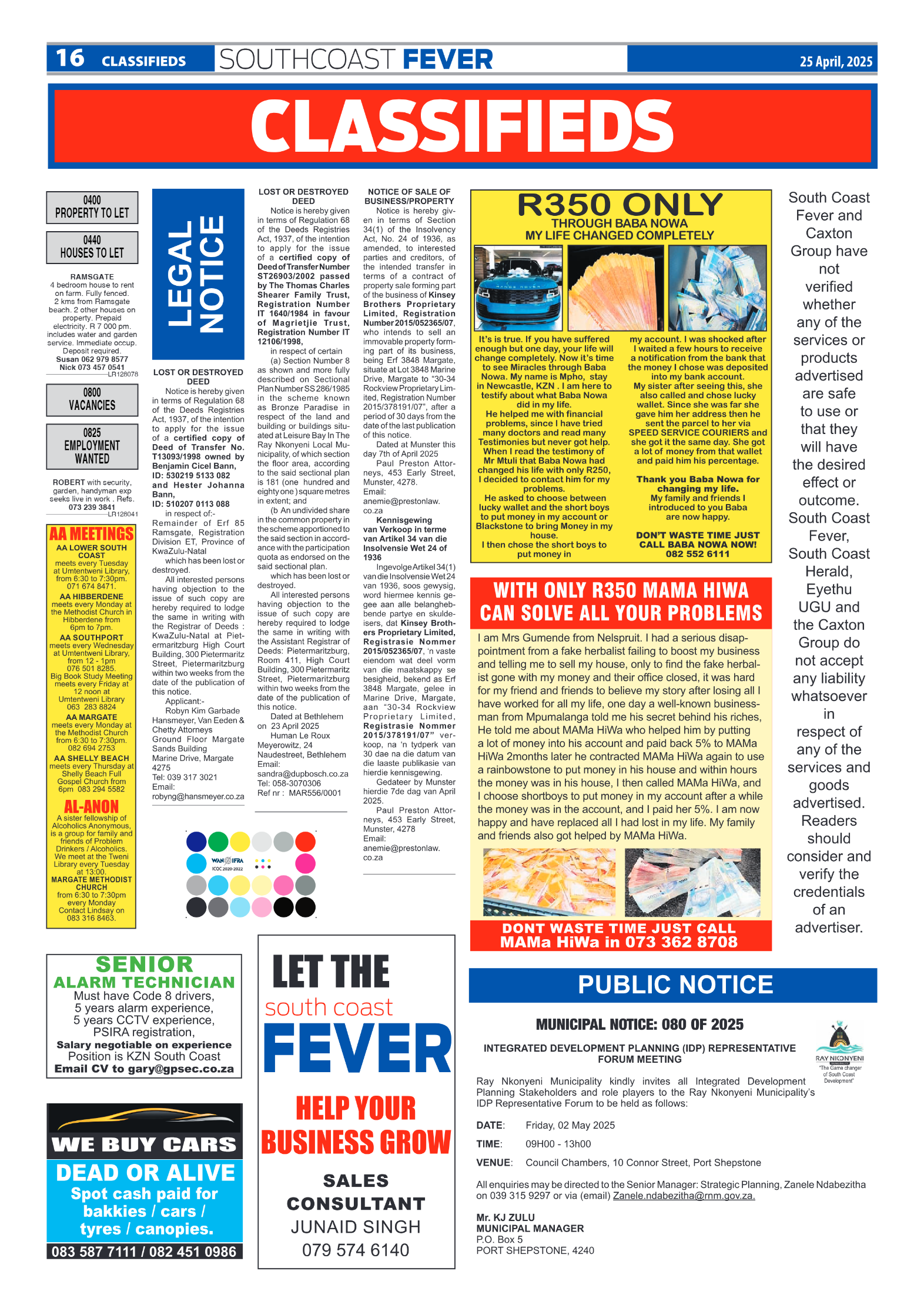 SCF 25 April page 18