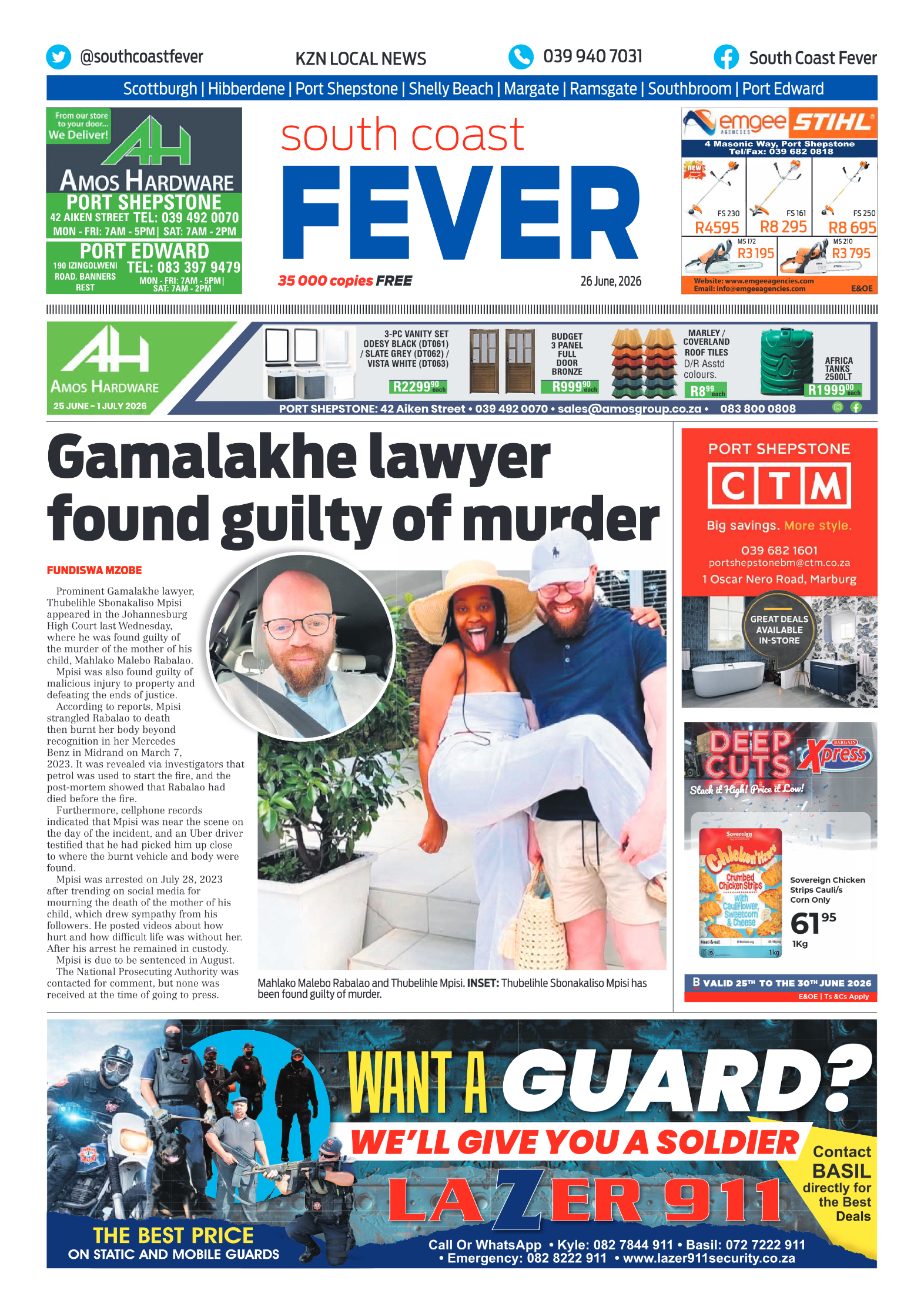 SCF 26 June page 1