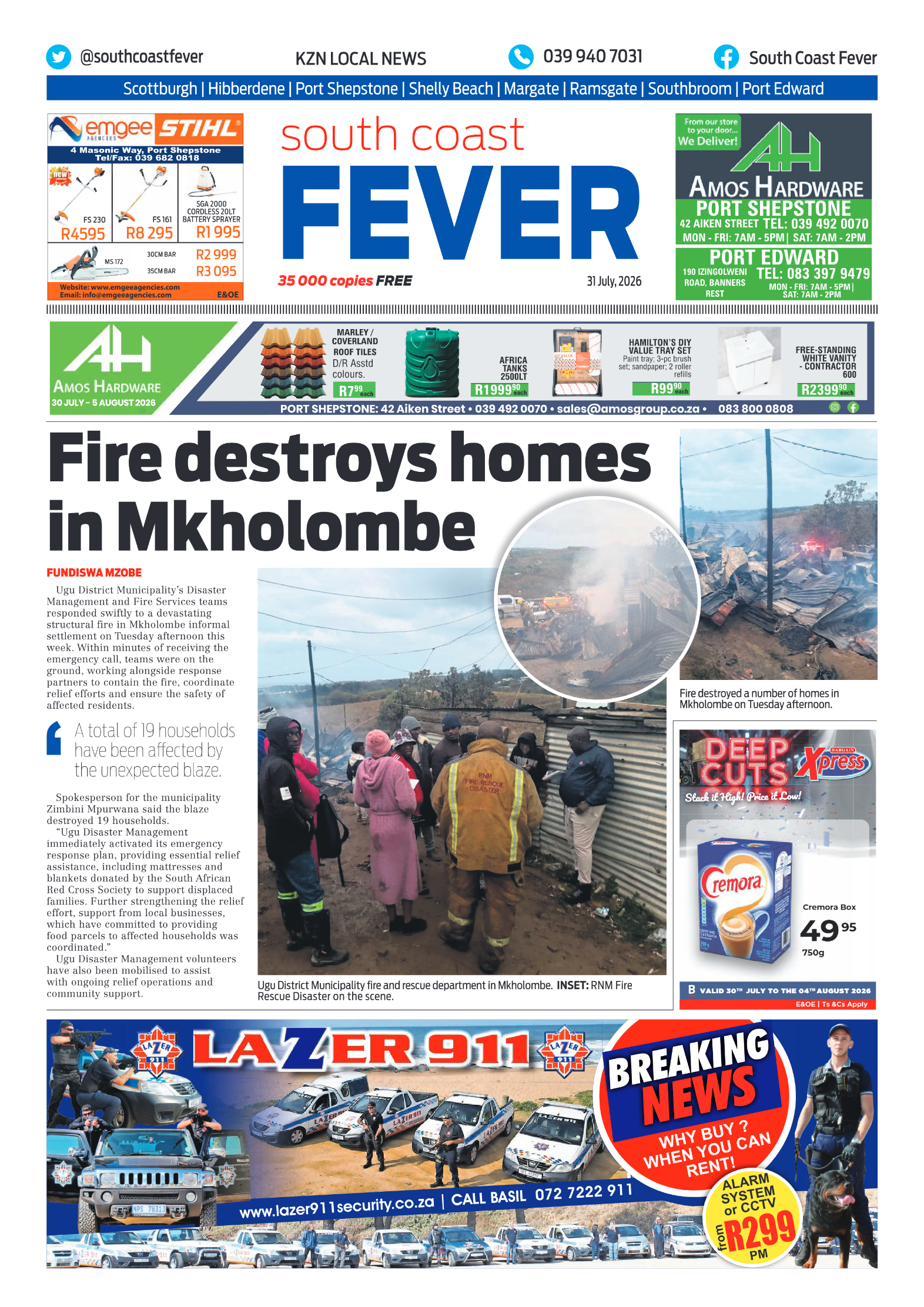 SCF 31 July page 1