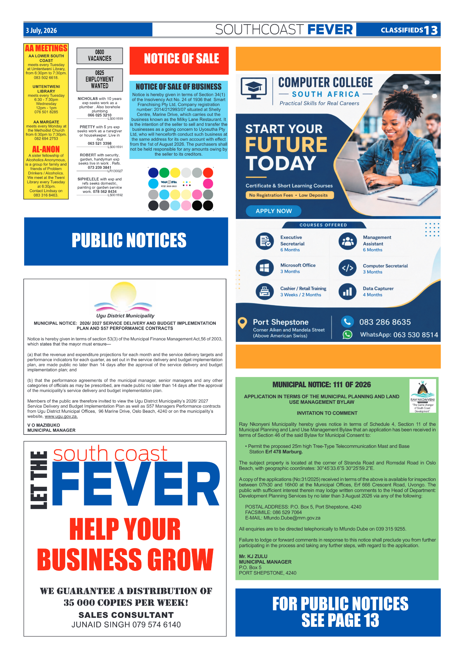 SCF 3 July page 13