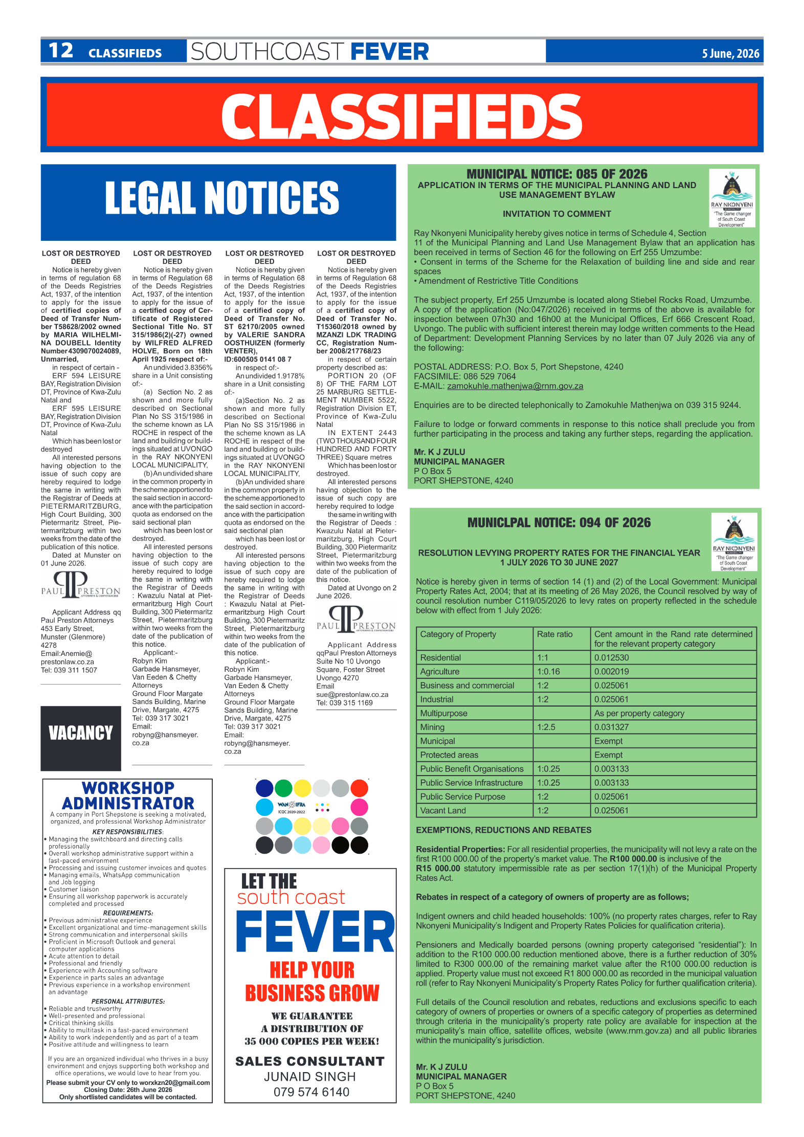 SCF 5 June page 12