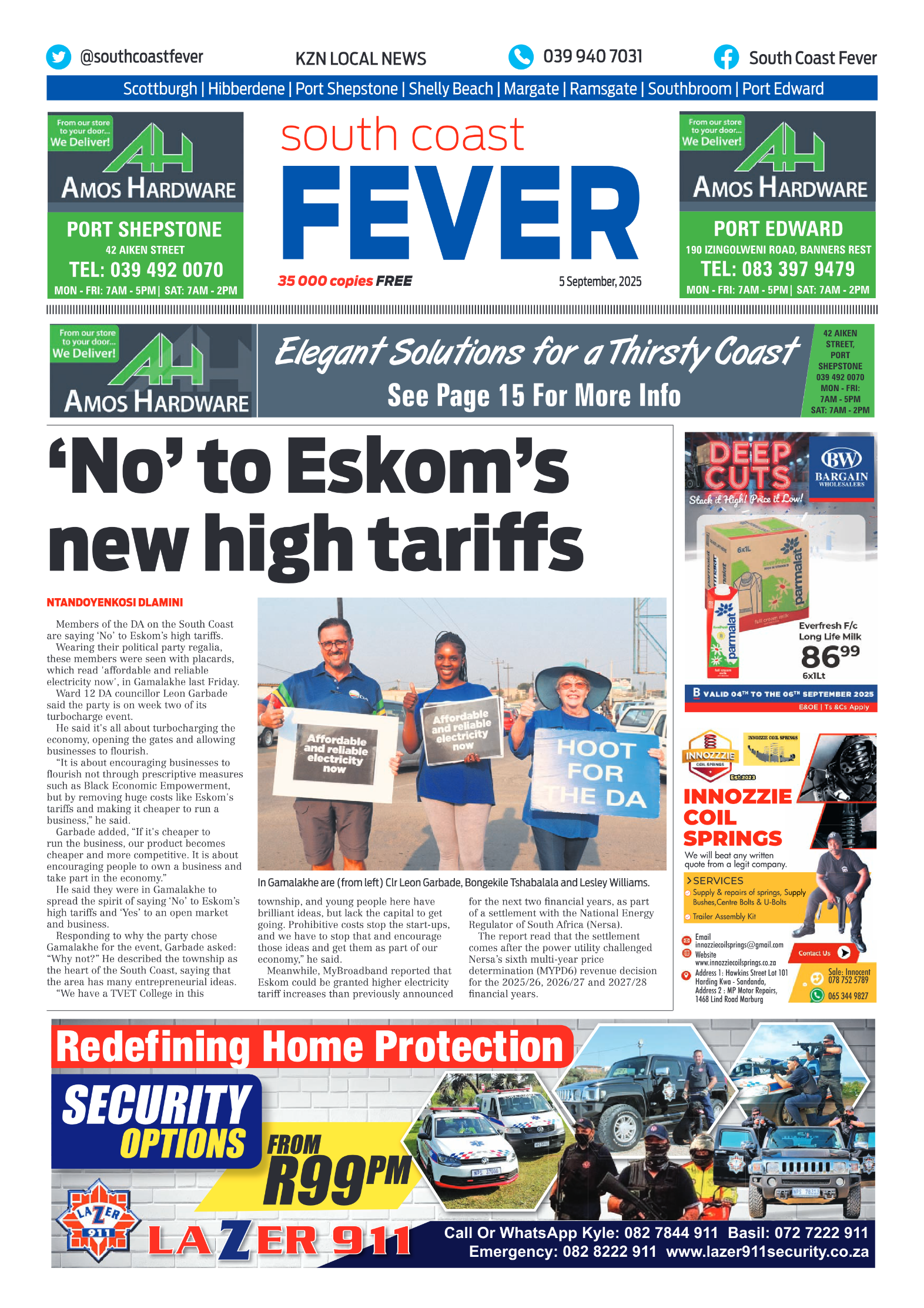 SC Fever 5 Sept page 1