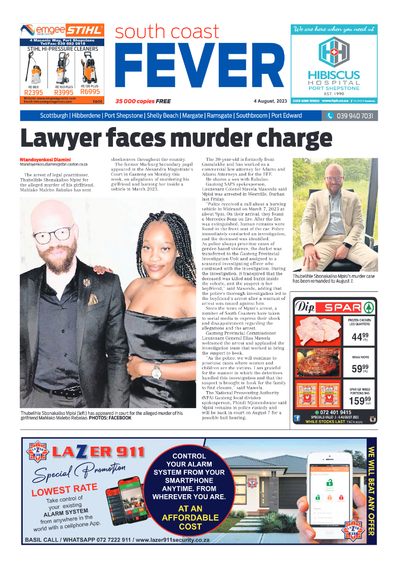 SC Fever 4 August page 1