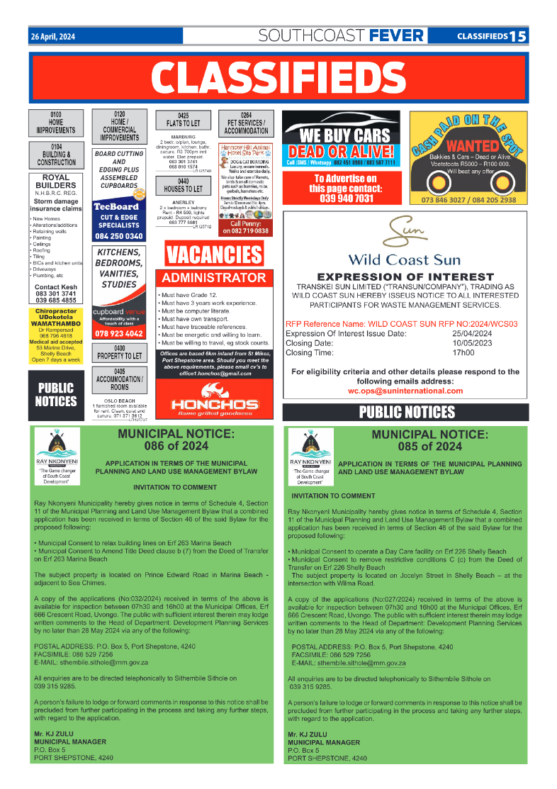 SC Fever 26 April 2024 page 15