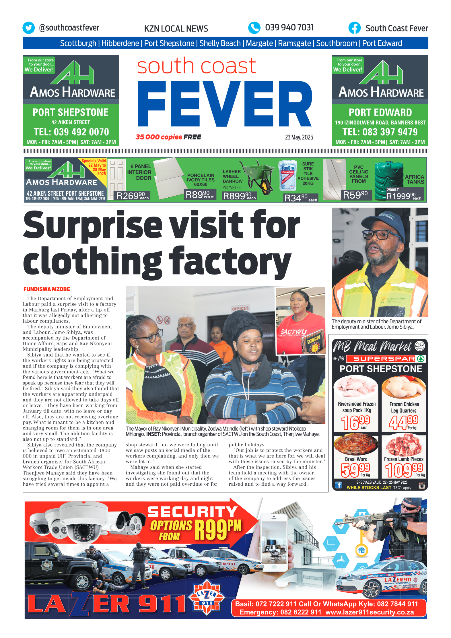 South Coast Fever May23 2025 page 1
