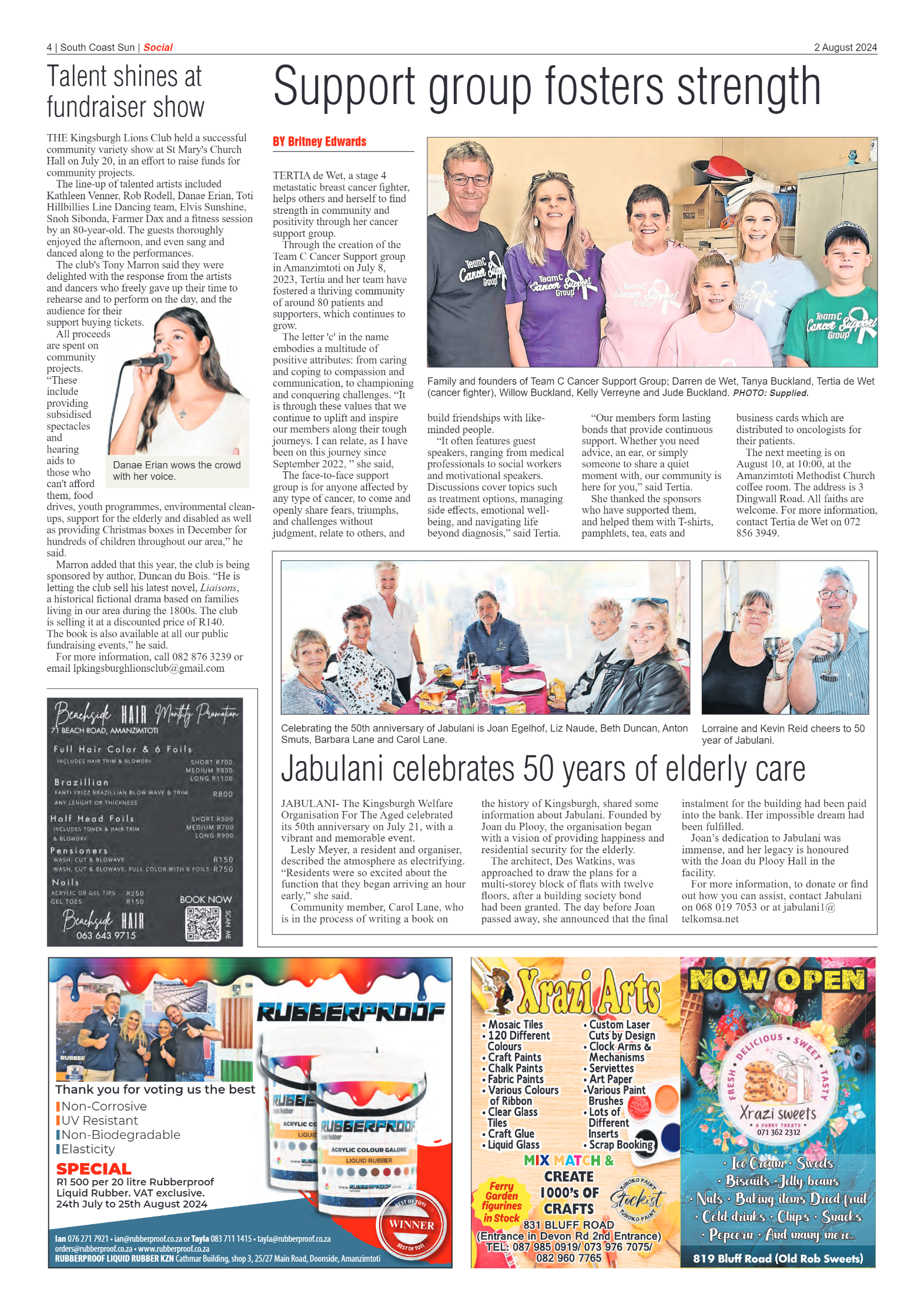 South Coast Sun 2 August 2024 page 4