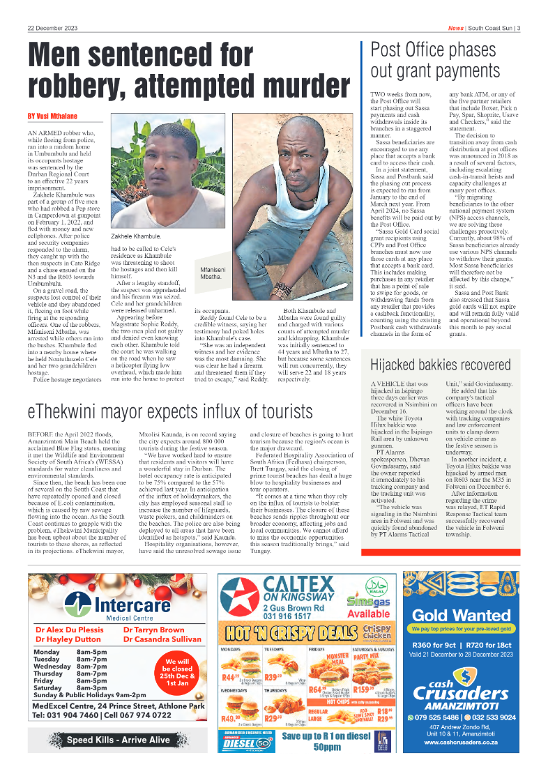 South Coast Sun 22 December 2023 page 3