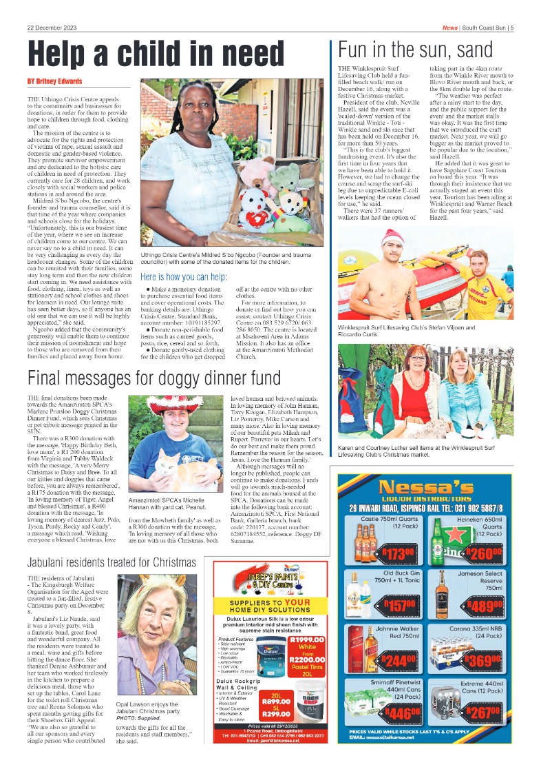 South Coast Sun 22 December 2023 page 5