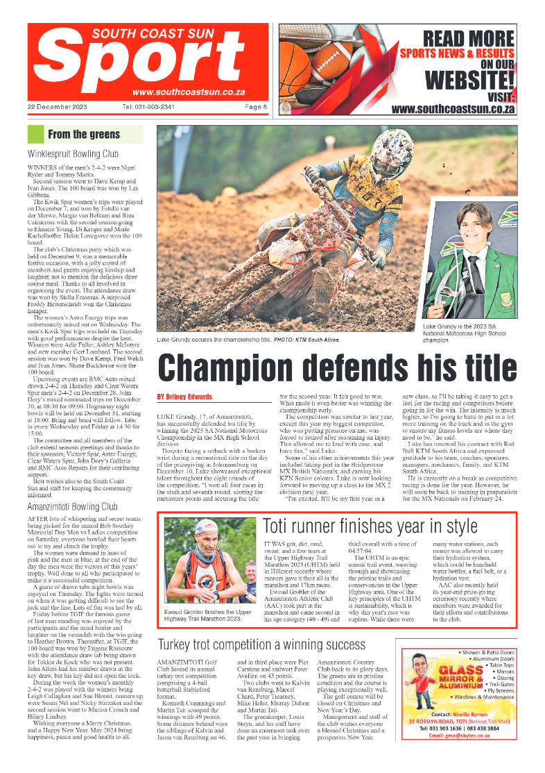 South Coast Sun 22 December 2023 page 8