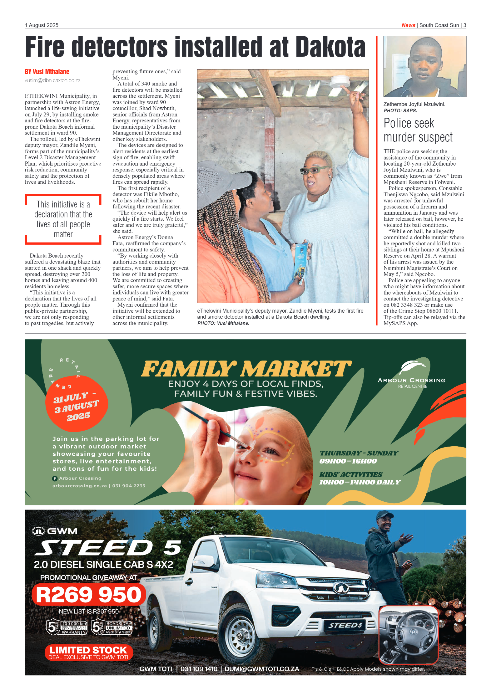 South Coast Sun 01 August 2025 page 3