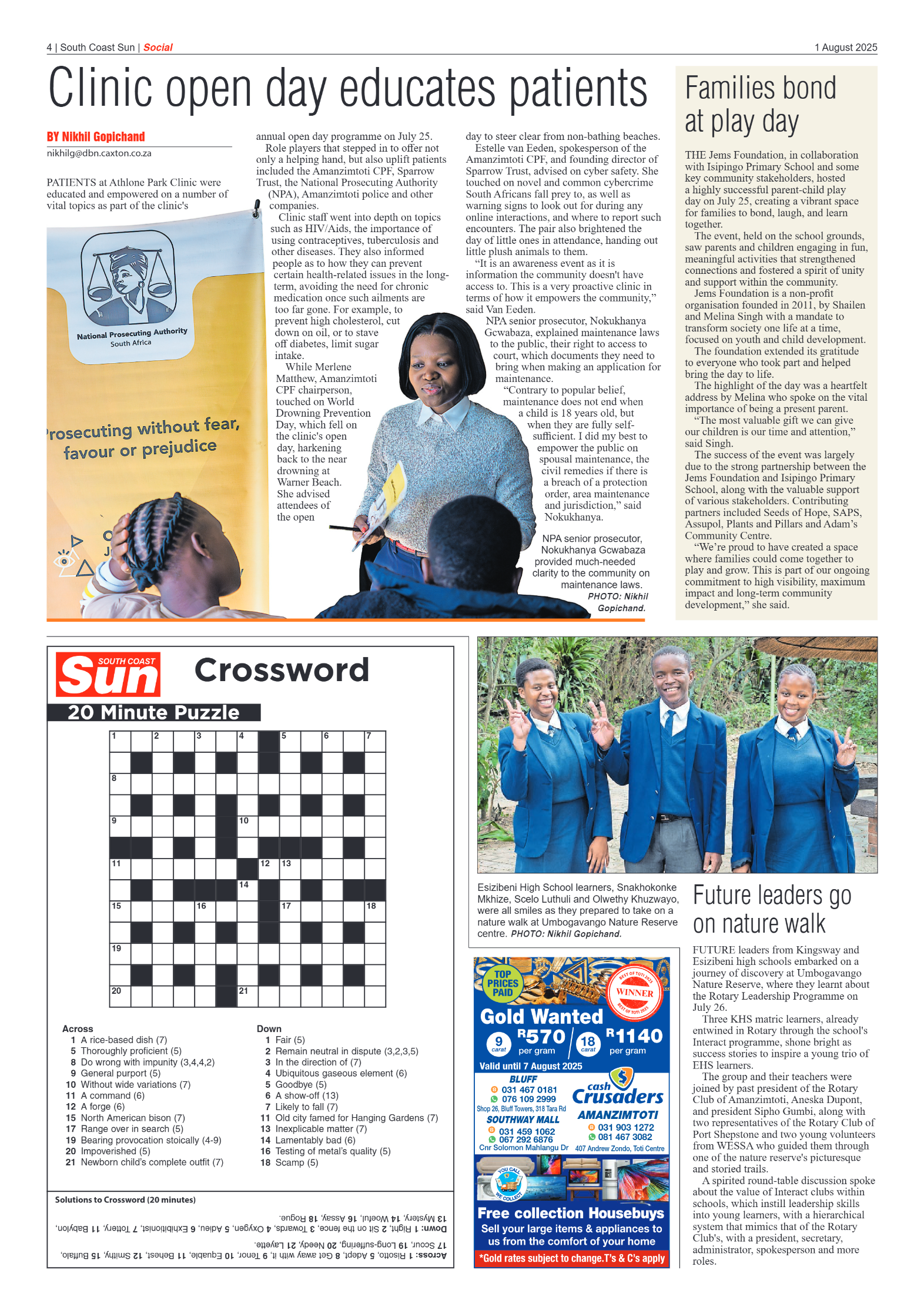 South Coast Sun 01 August 2025 page 4