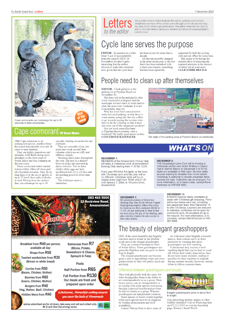 South Coast Sun 01 December 2023 page 6