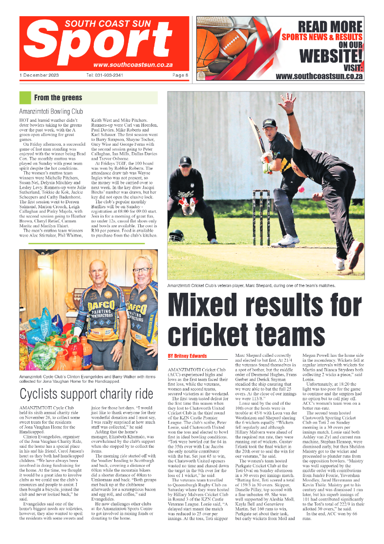 South Coast Sun 01 December 2023 page 8