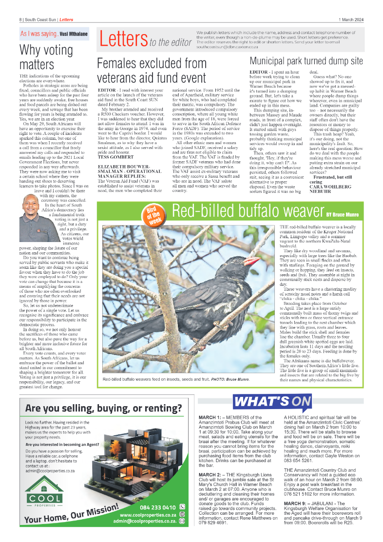 South Coast Sun 01 March 2024 page 8