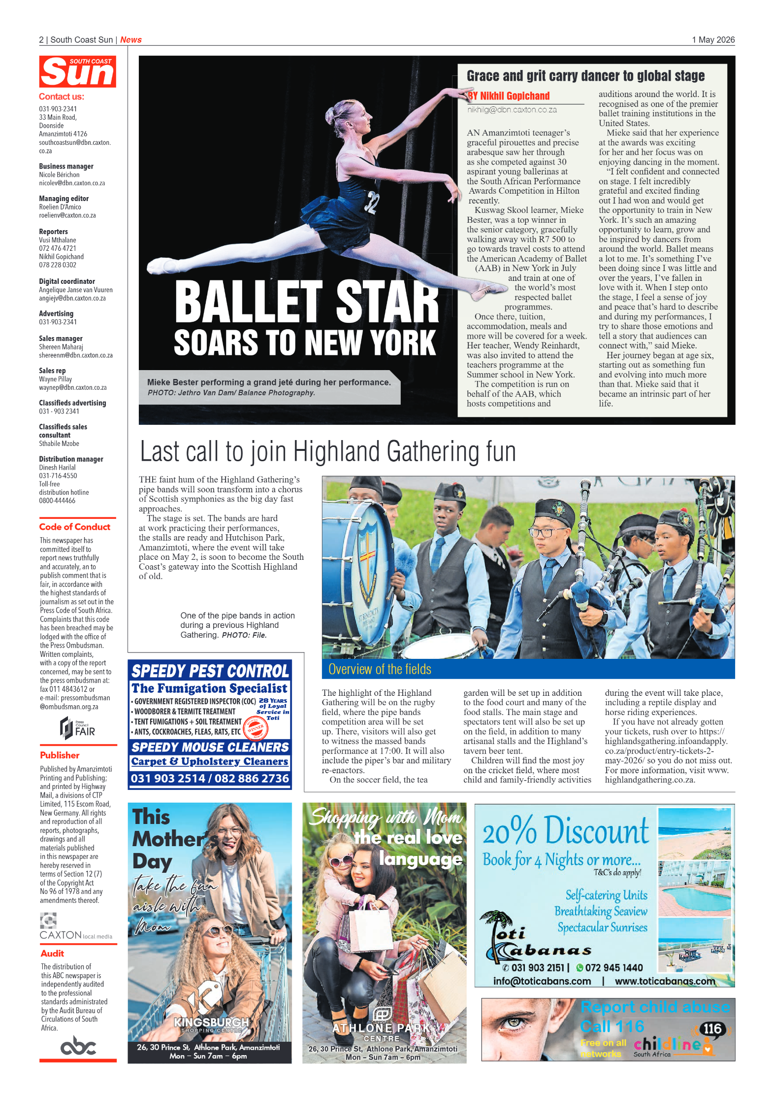 South Coast Sun 01 May 2026 page 2
