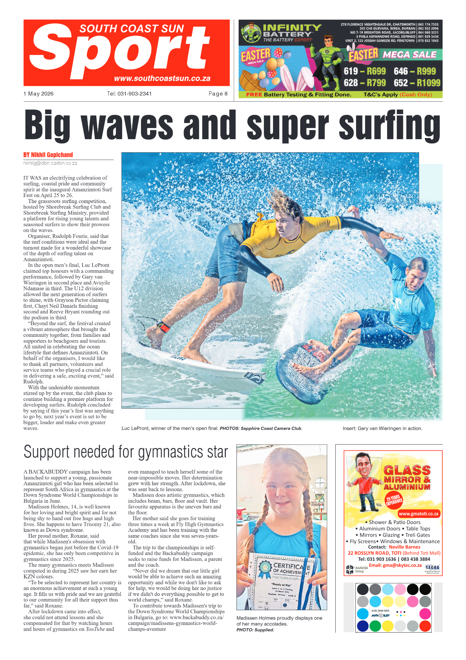 South Coast Sun 01 May 2026 page 8