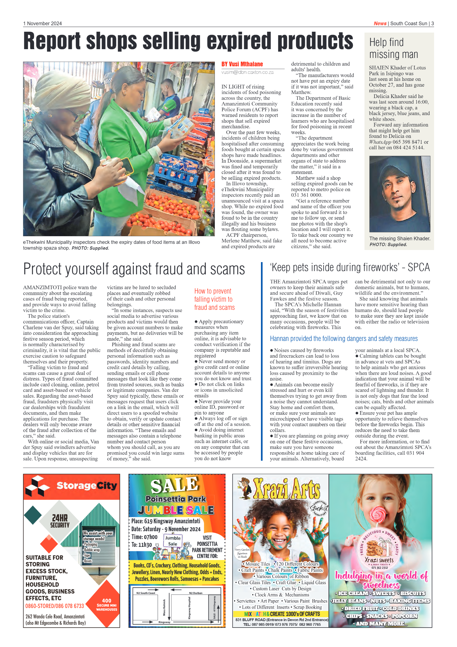 South Coast Sun 01 November 2024 page 3