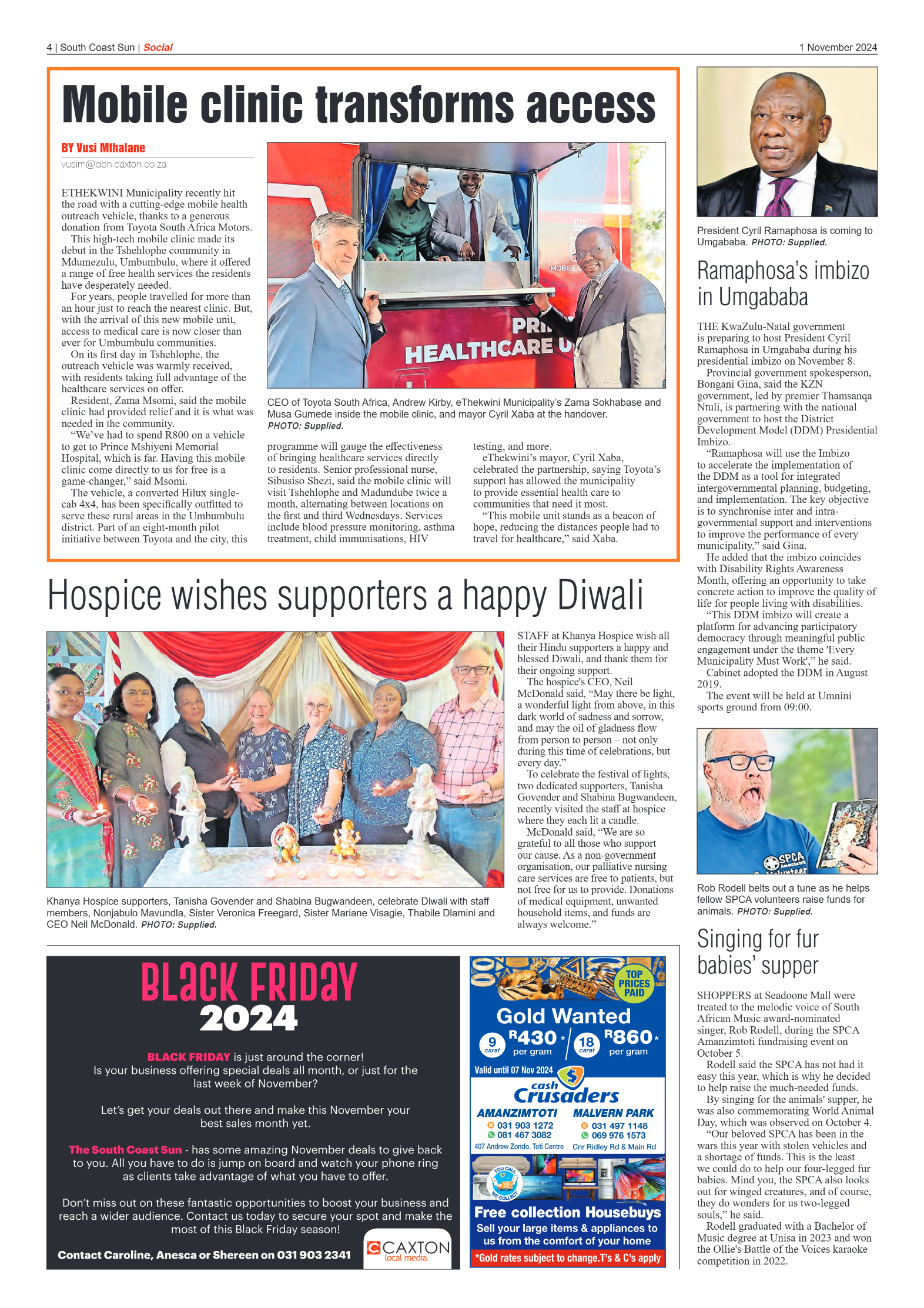 South Coast Sun 01 November 2024 page 4