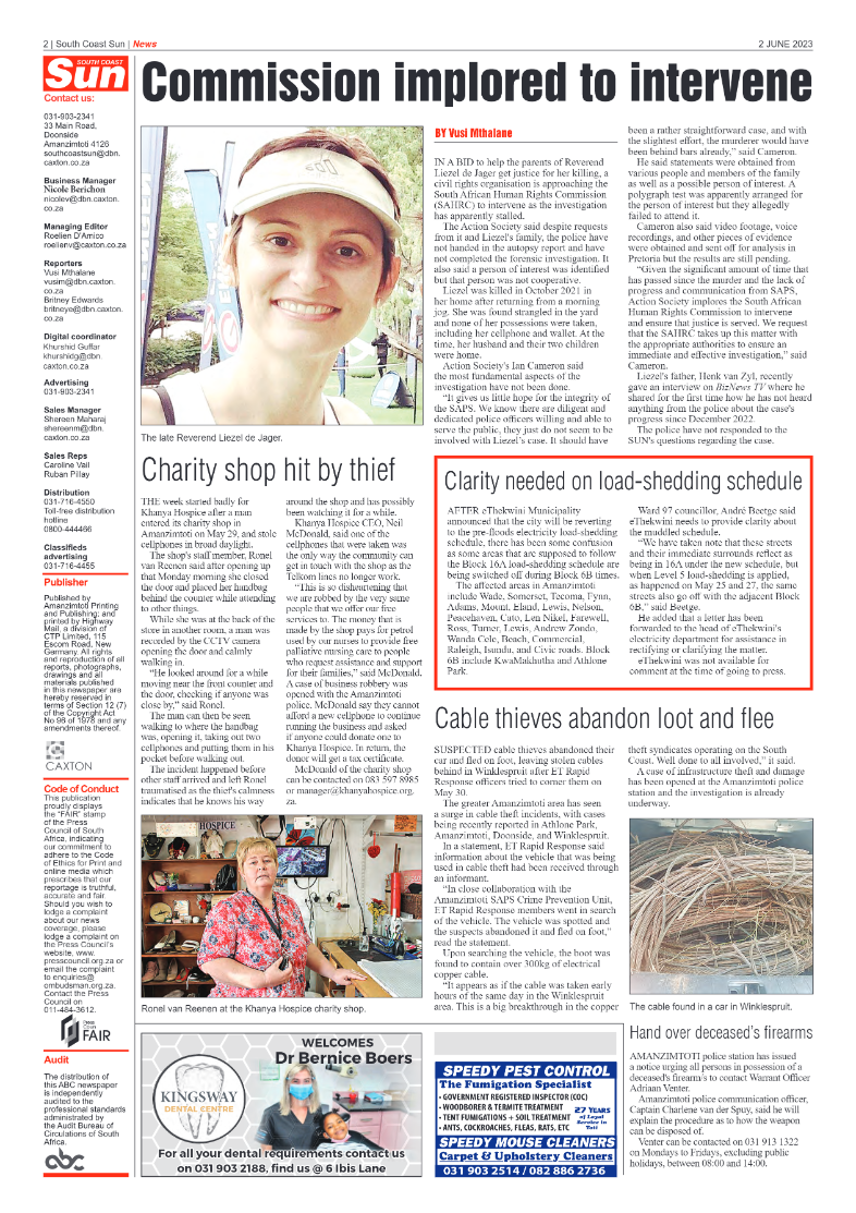 South Coast Sun 02 June 2023 page 2
