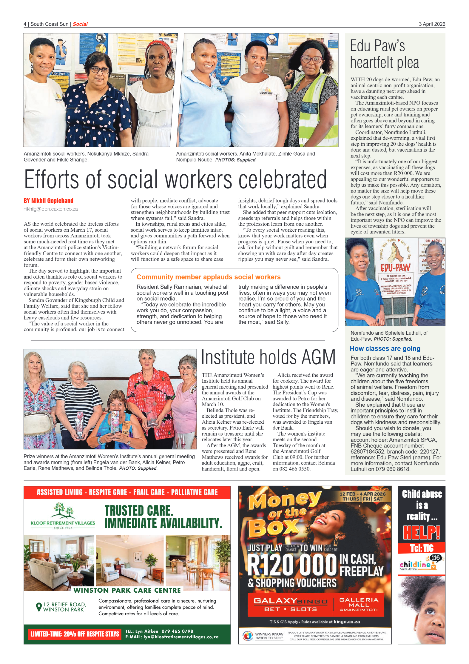 South Coast Sun 03 April 2026 page 4