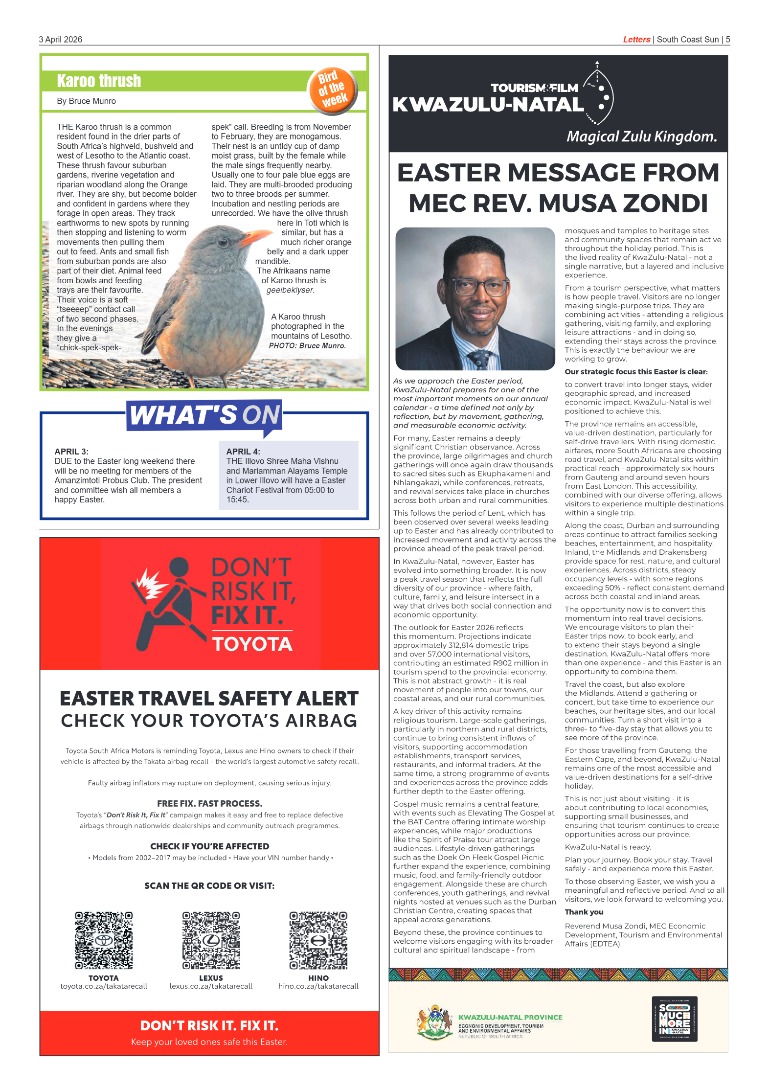 South Coast Sun 03 April 2026 page 5