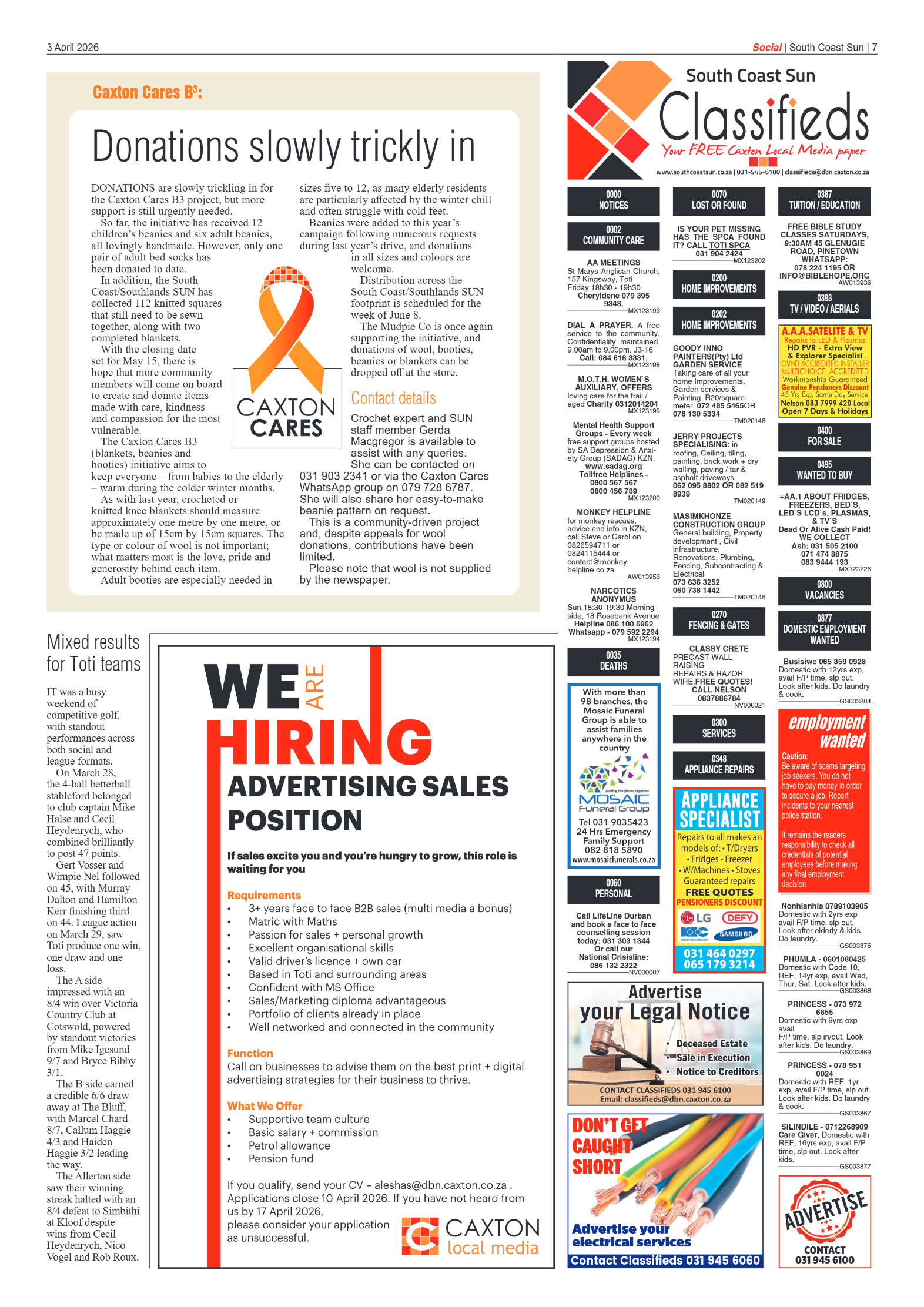 South Coast Sun 03 April 2026 page 7